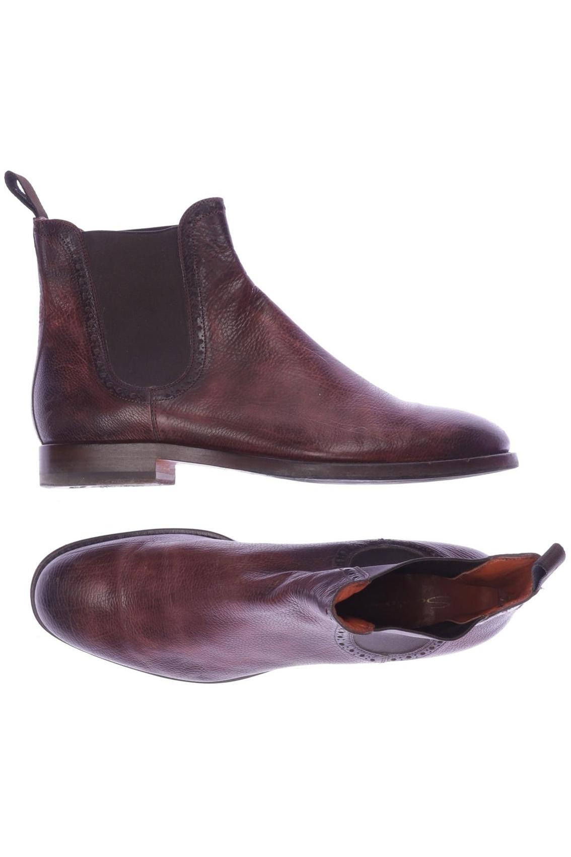 

Santoni Herren Stiefel, bordeaux, Gr. 42