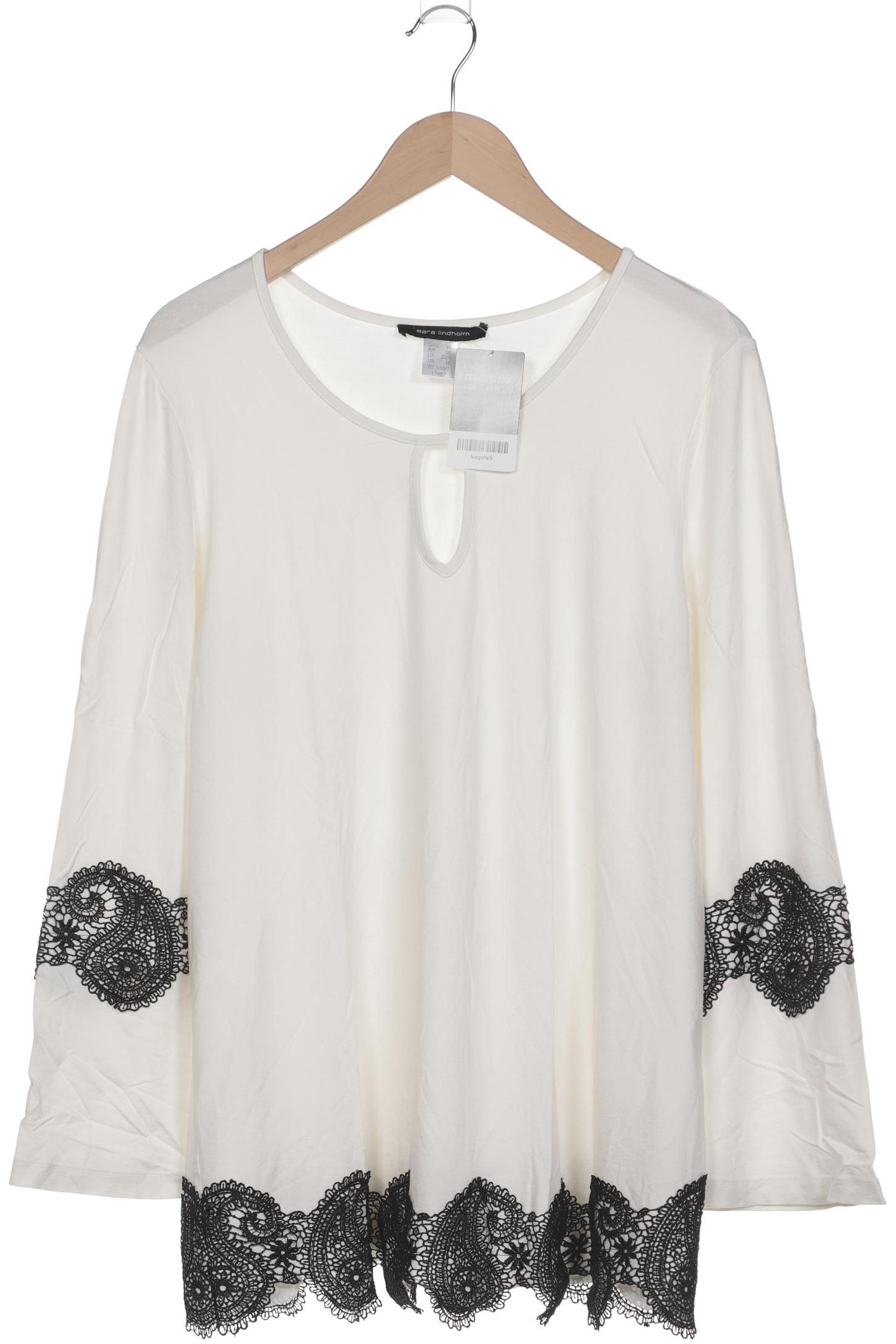 

Sara Lindholm Damen Langarmshirt, weiß, Gr. 48