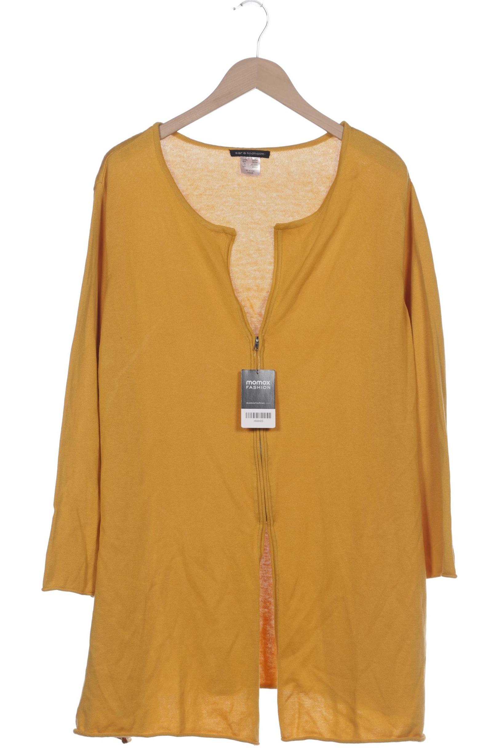 

Sara Lindholm Damen Strickjacke, gelb, Gr. 52