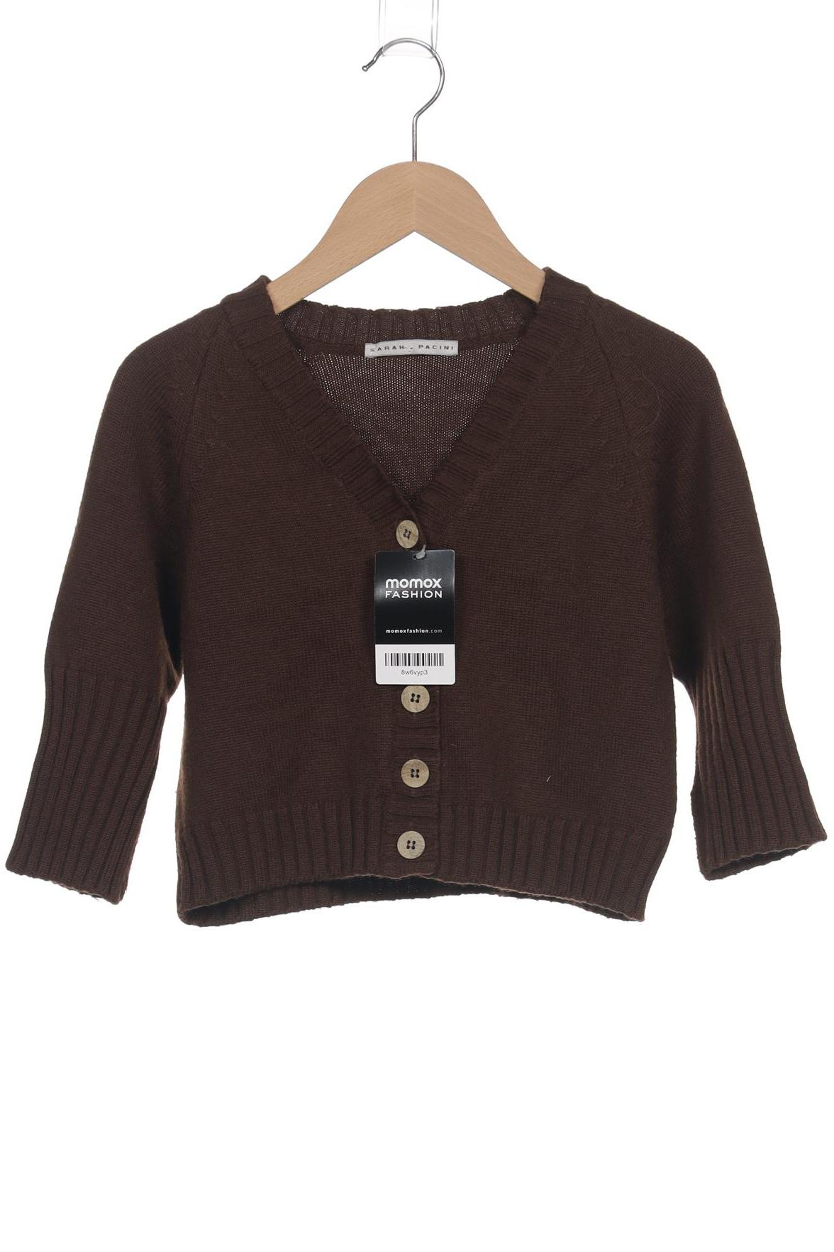 

Sarah Pacini Damen Strickjacke, braun, Gr. 34