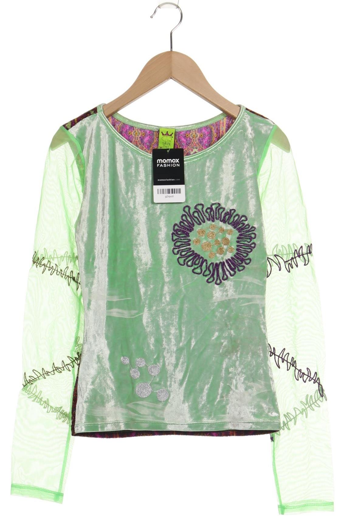 

Save THE Queen! Damen Langarmshirt, grün, Gr. 38