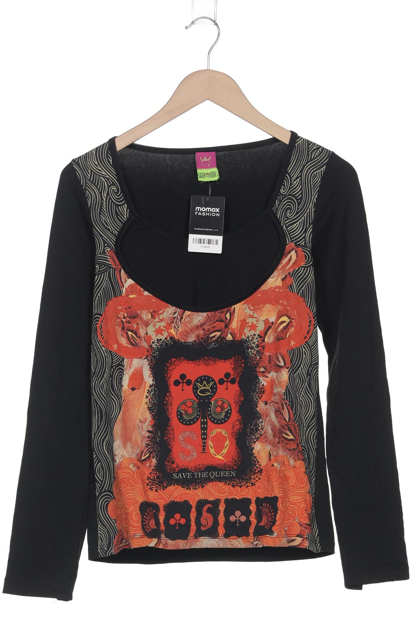 

Save THE Queen! Damen Langarmshirt, schwarz, Gr. 44