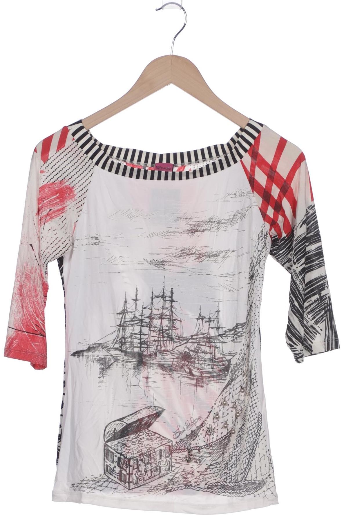 

Save THE Queen! Damen Langarmshirt, cremeweiß, Gr. 46