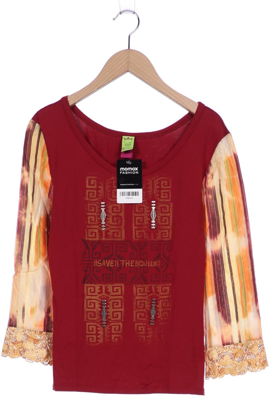 

Save THE Queen! Damen Langarmshirt, rot, Gr. 44