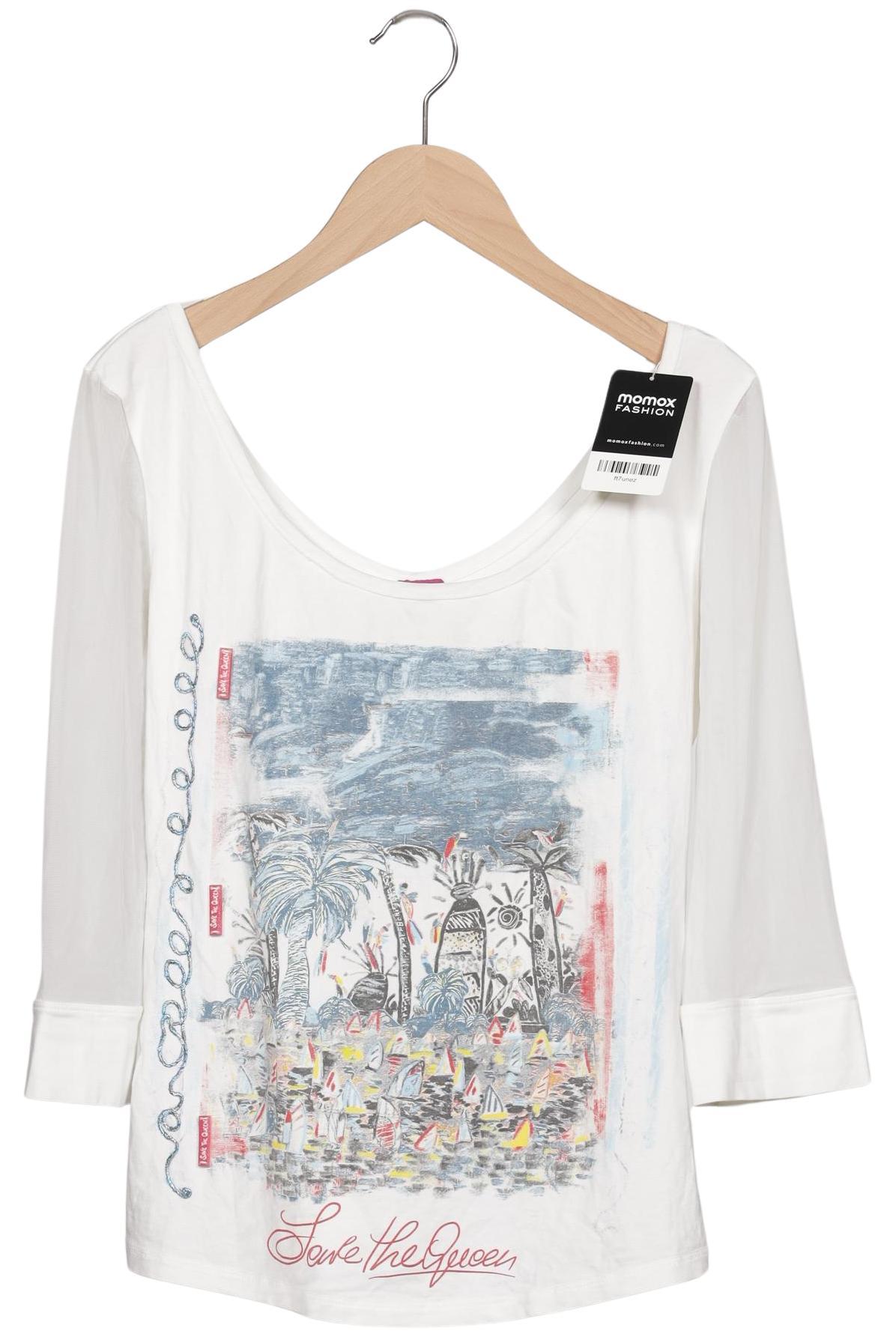 

Save THE Queen! Damen Langarmshirt, weiß, Gr. 42