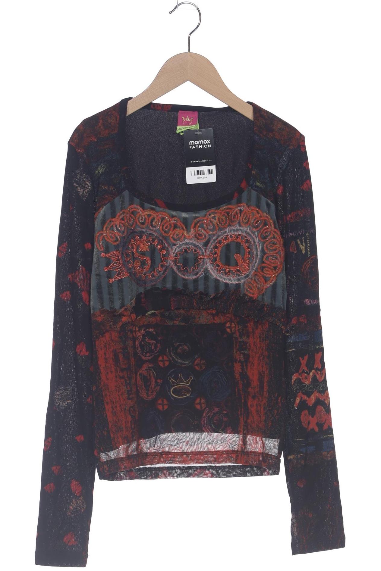 Thumbnail - Save THE Queen! Damen Langarmshirt, schwarz, Gr. 42
