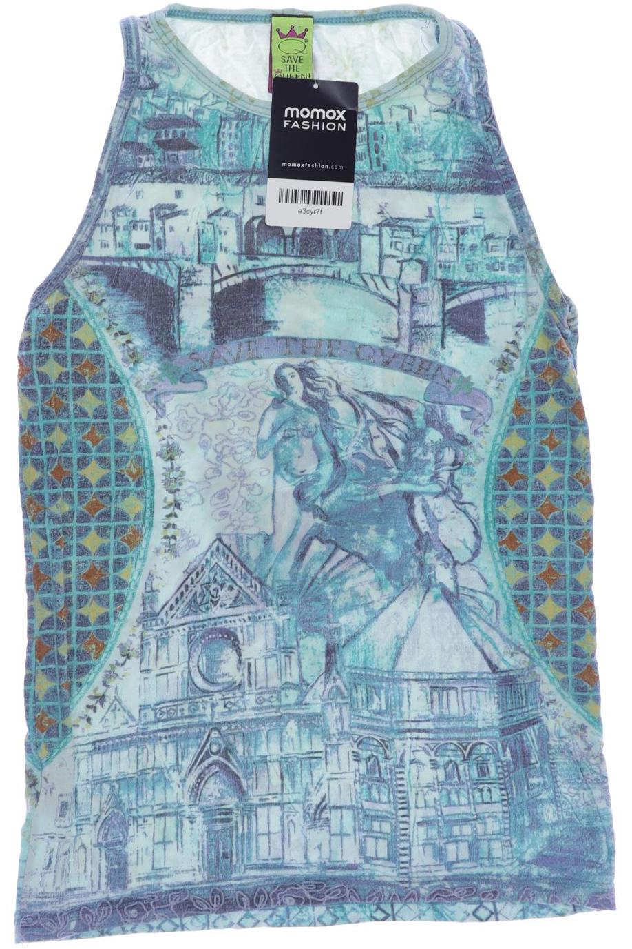 

Save THE Queen! Damen Top, blau, Gr. 36