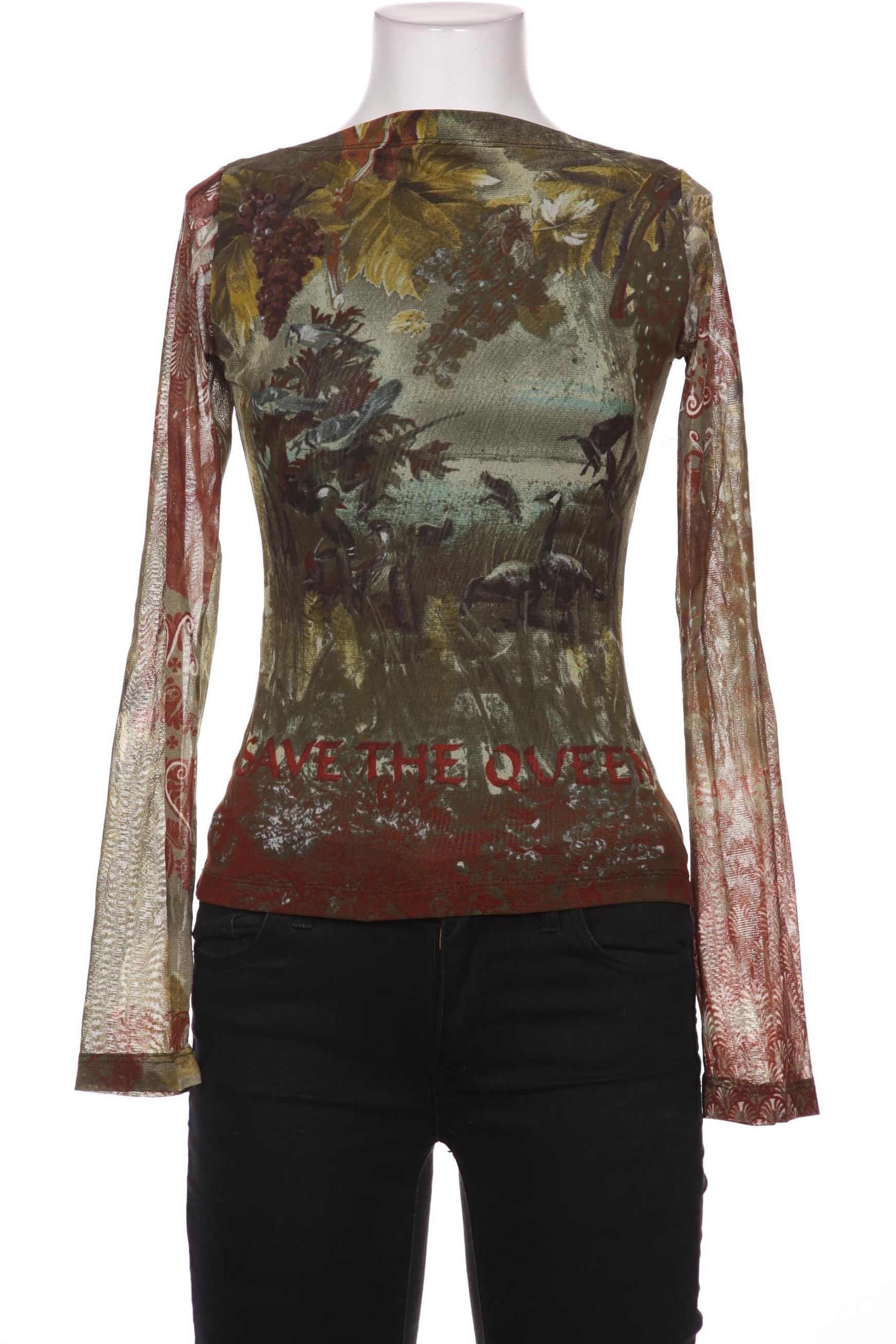 

Save THE Queen! Damen Langarmshirt, türkis, Gr. 36