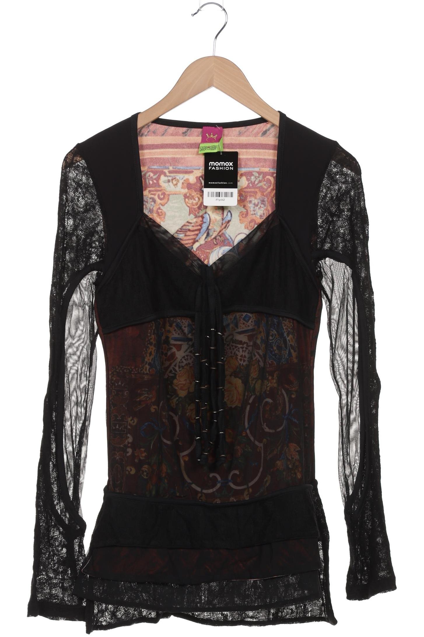 

Save THE Queen! Damen Langarmshirt, schwarz, Gr. 44