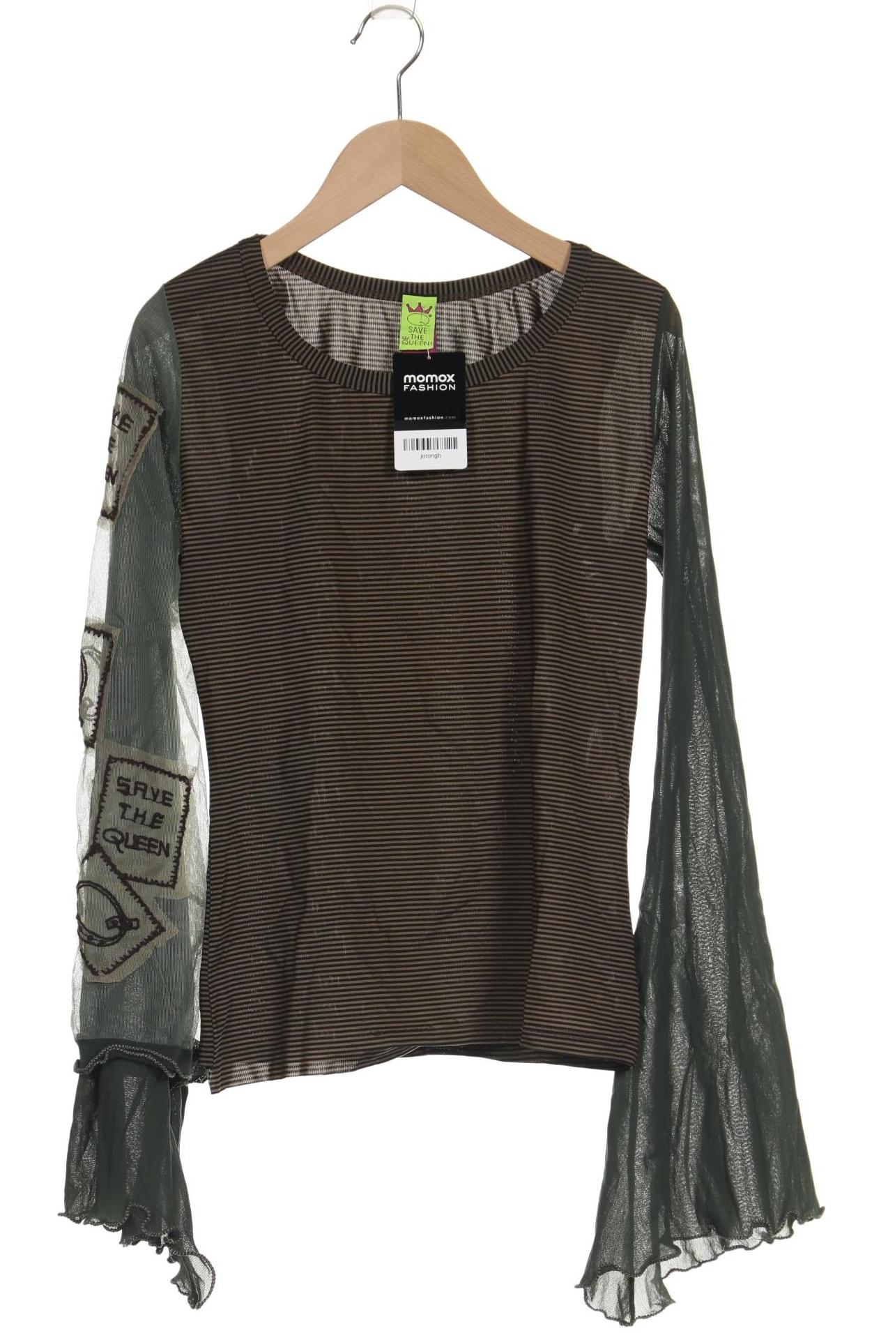 

Save THE Queen! Damen Langarmshirt, braun, Gr. 44
