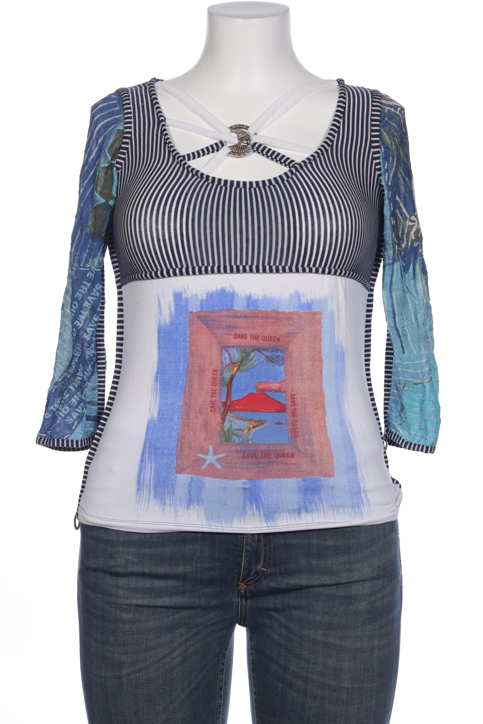 

Save THE Queen! Damen Langarmshirt, blau, Gr. 44