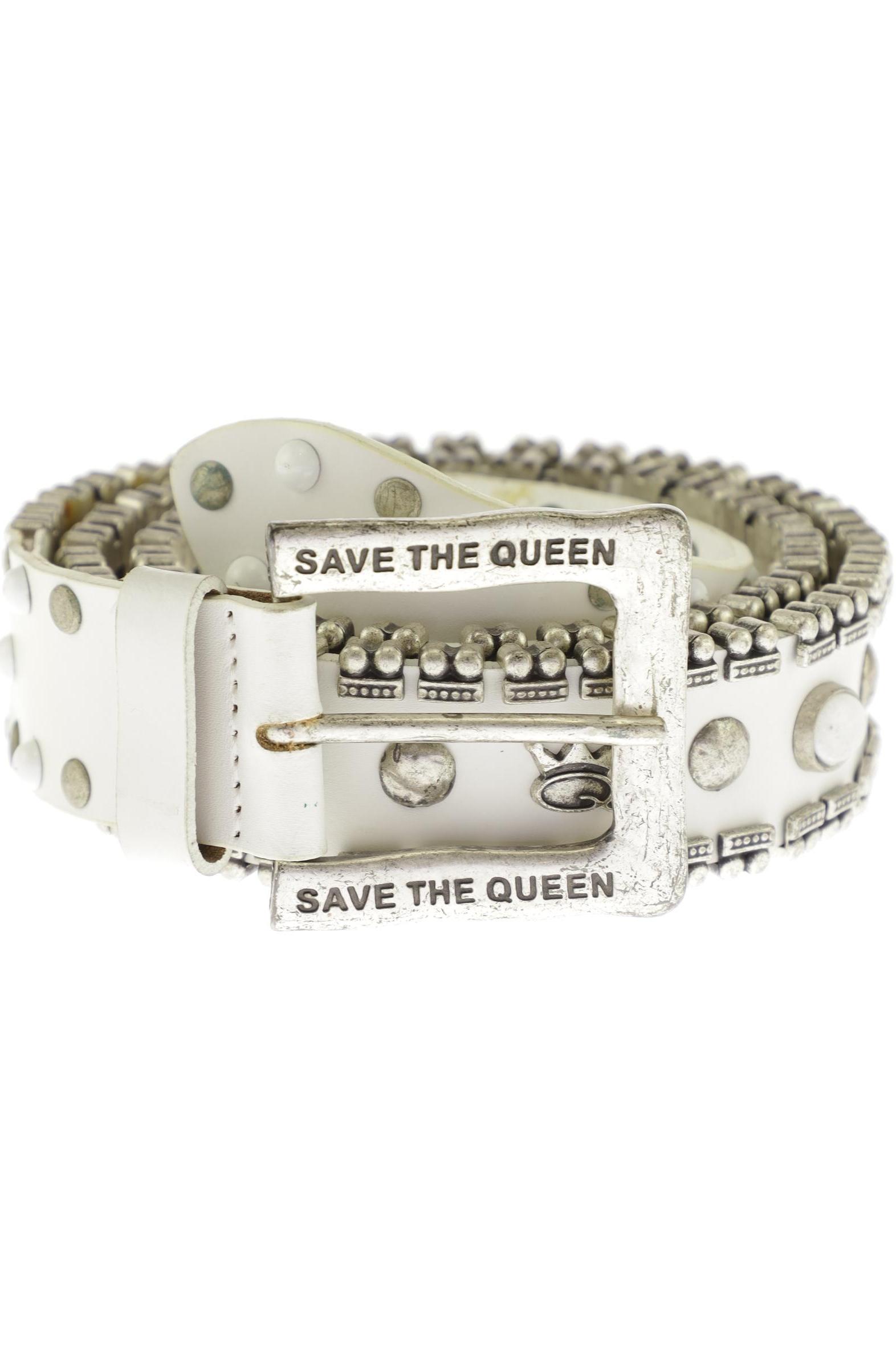 

Save THE Queen! Damen Gürtel, weiß, Gr. 85