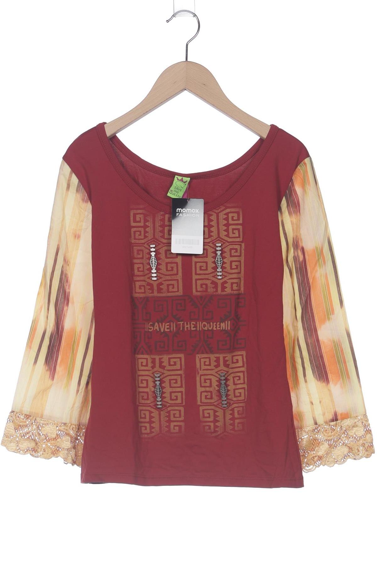 

Save THE Queen! Damen Langarmshirt, bordeaux, Gr. 42