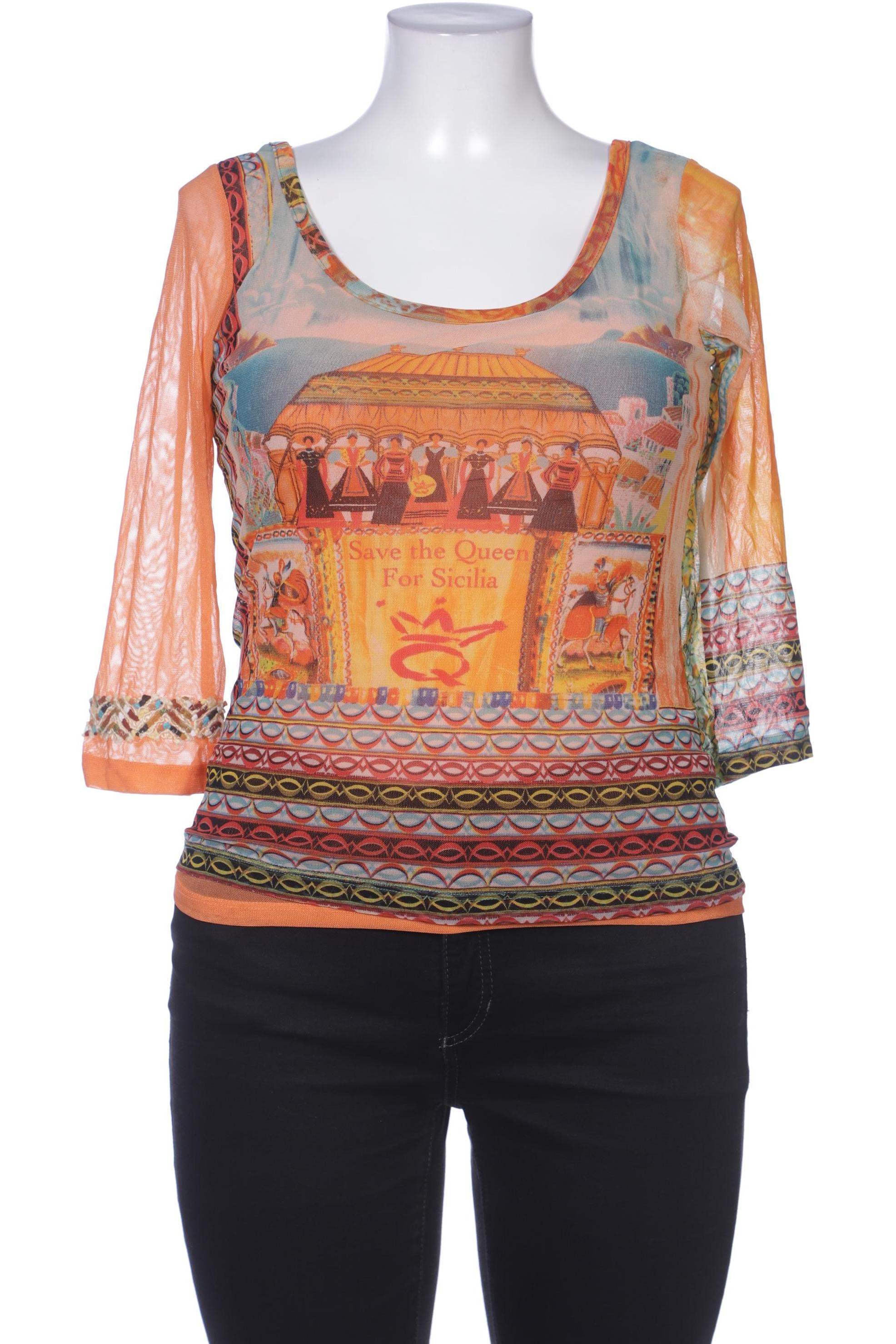 Thumbnail - Save THE Queen! Damen Langarmshirt, orange, Gr. 44
