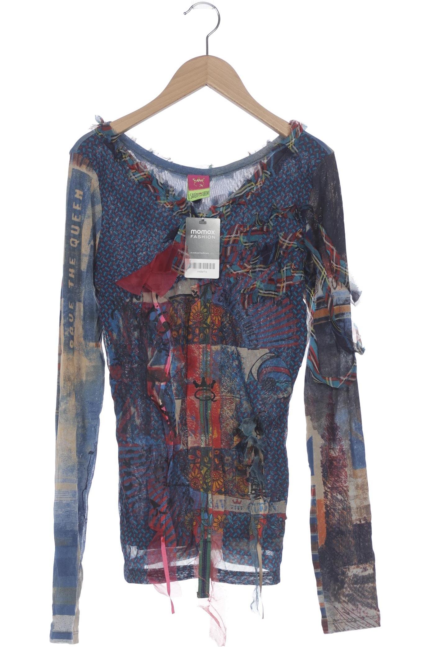 

Save THE Queen! Damen Langarmshirt, marineblau, Gr. 44