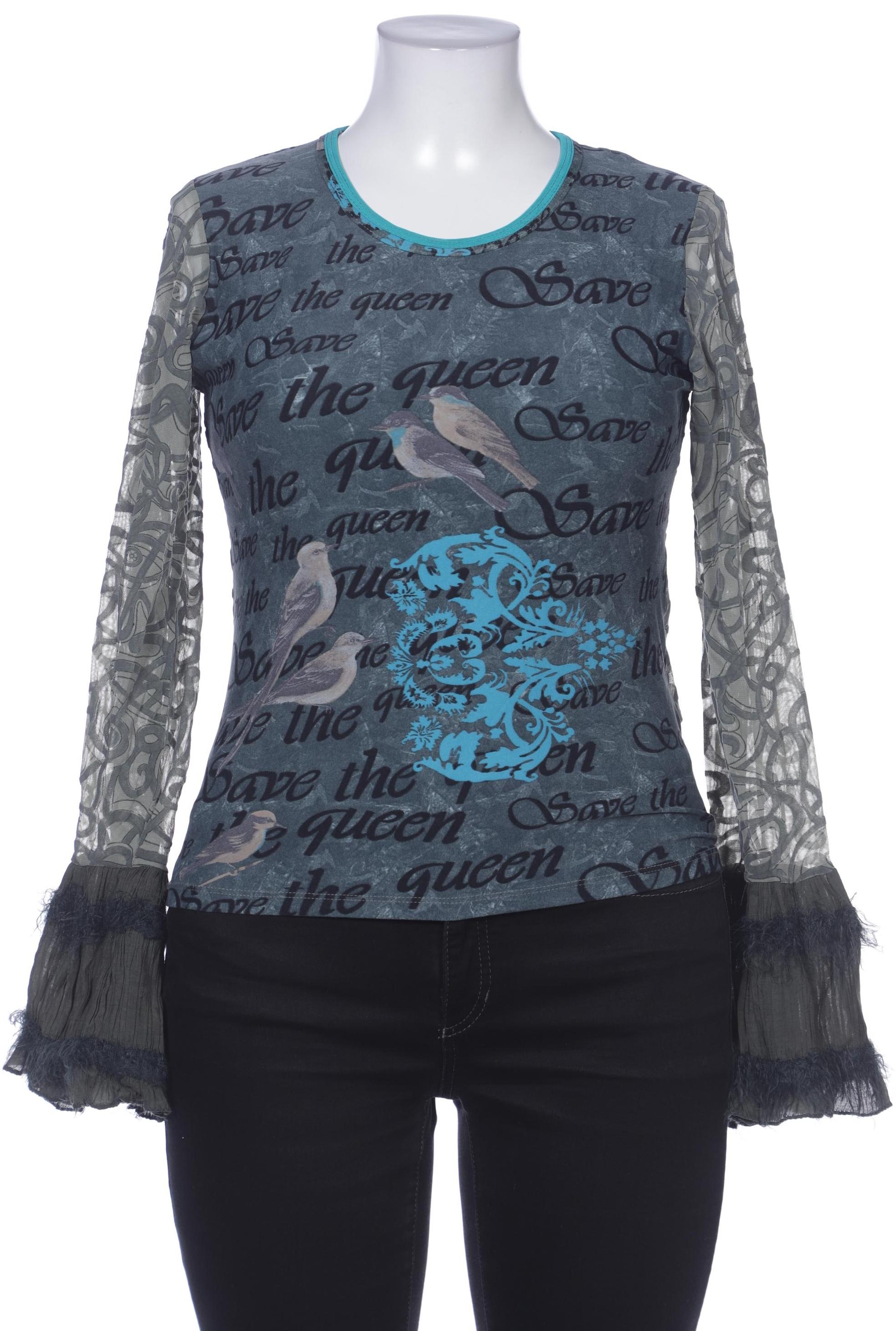 

Save THE Queen! Damen Langarmshirt, türkis, Gr. 44