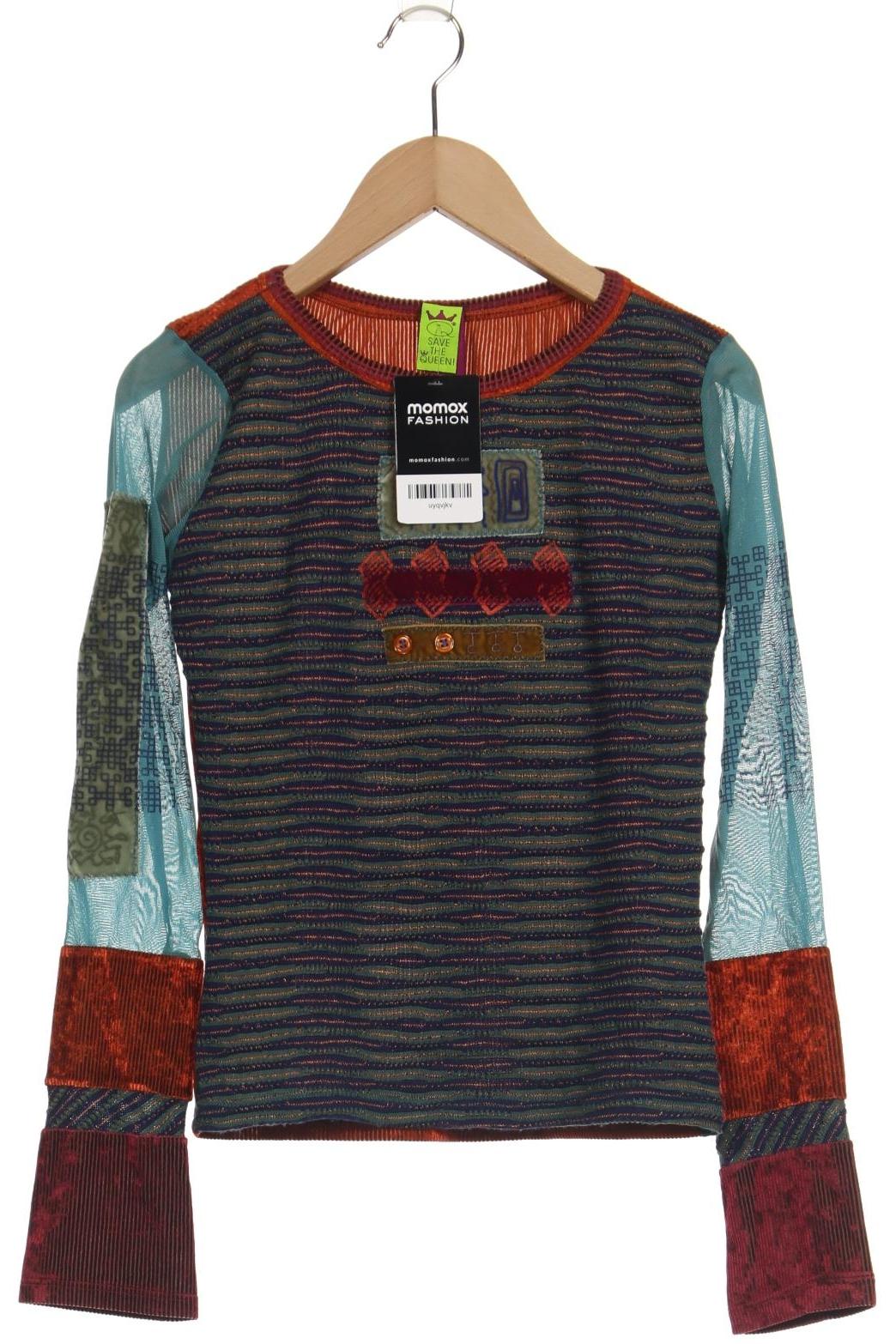 

Save THE Queen! Damen Langarmshirt, türkis, Gr. 38