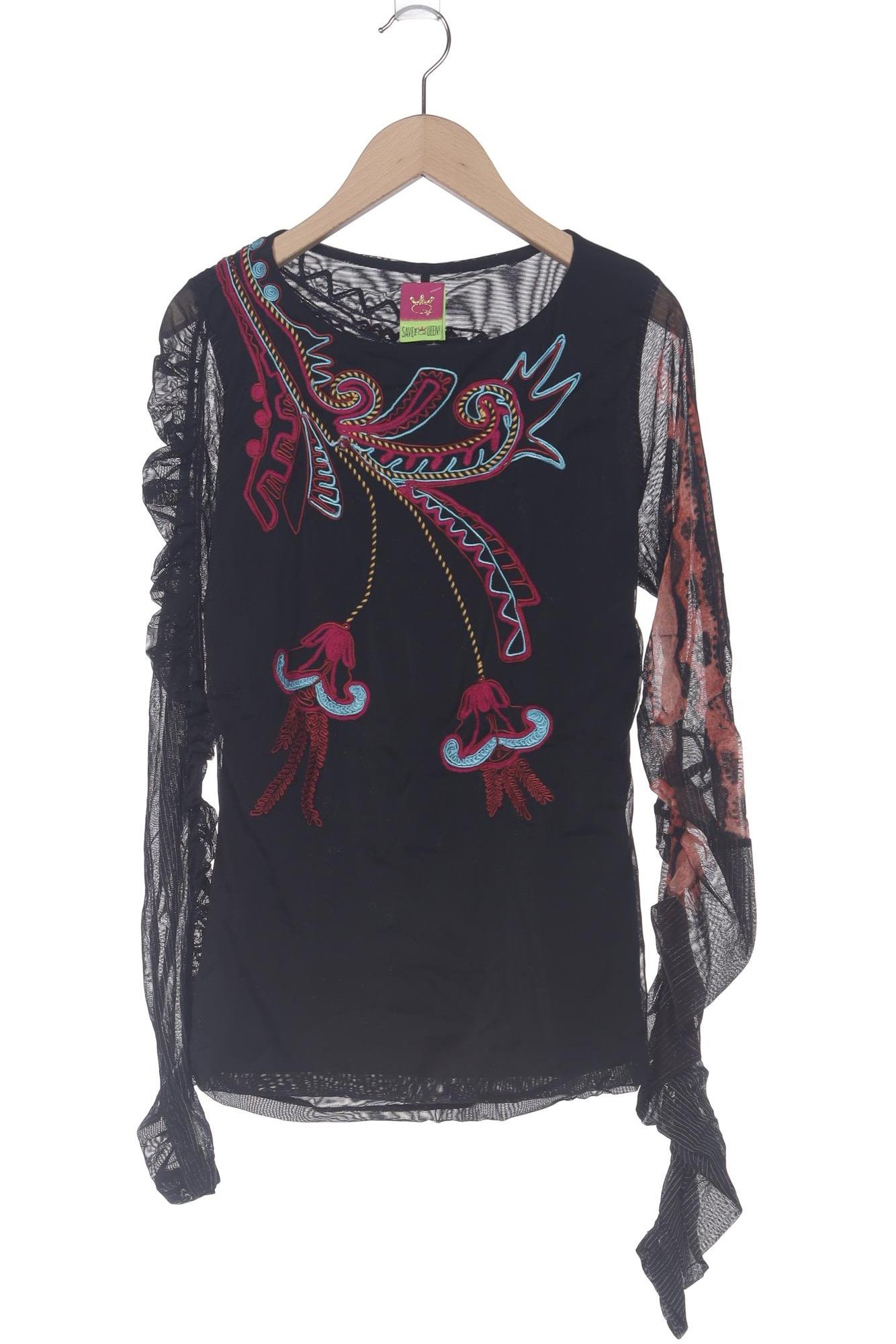 

Save THE Queen! Damen Langarmshirt, schwarz, Gr. 44