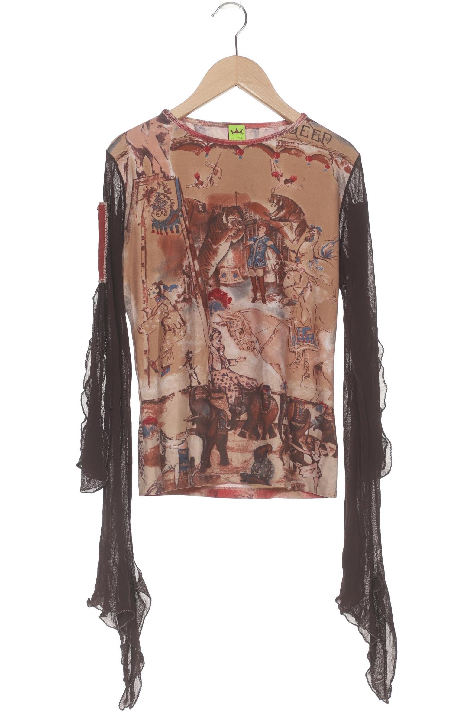 

Save THE Queen! Damen Langarmshirt, beige, Gr. 44