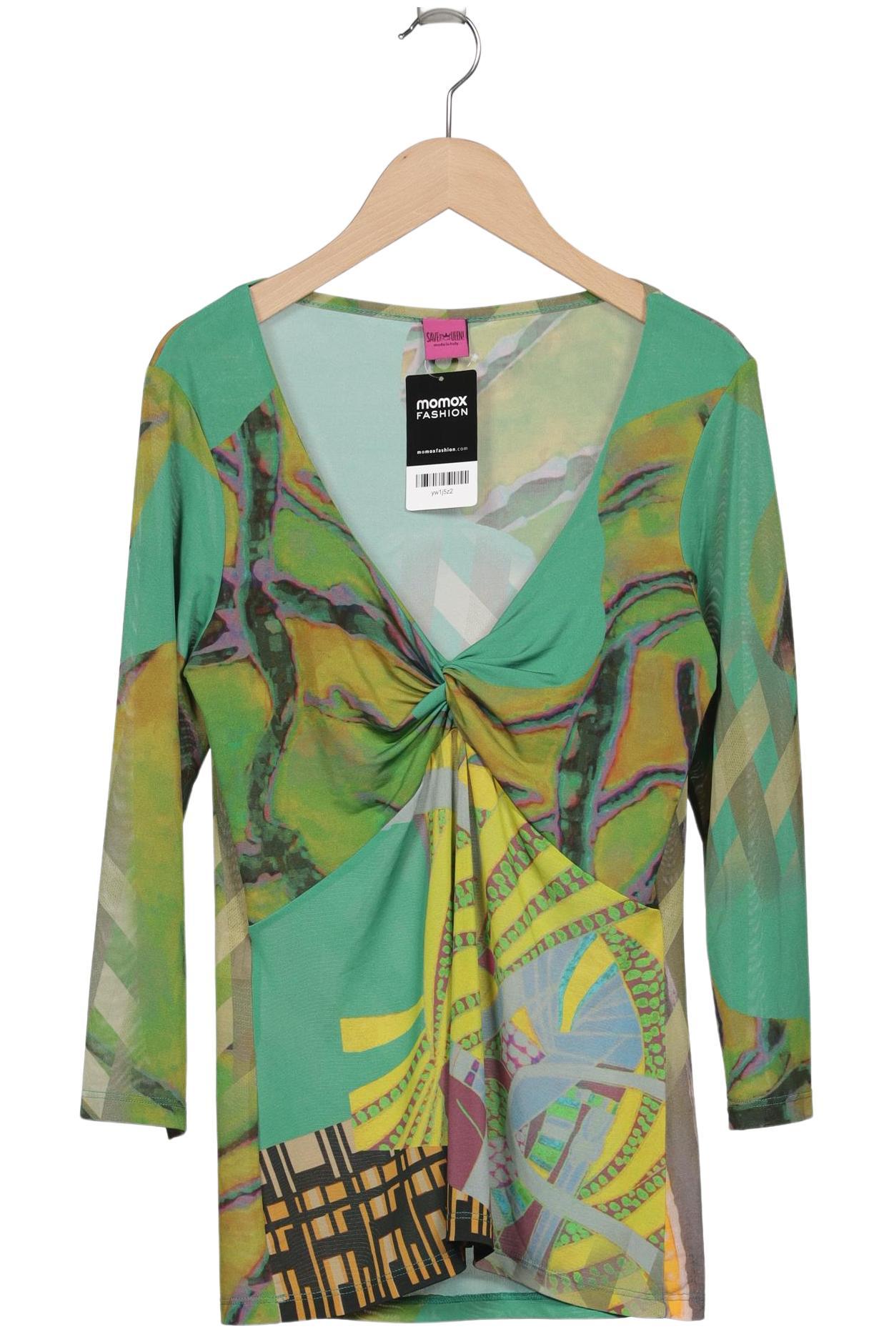 

Save THE Queen! Damen Langarmshirt, grün, Gr. 42