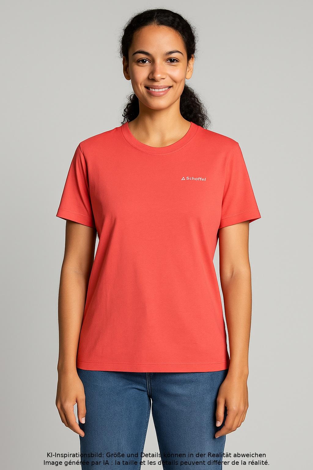 

Schöffel Damen T-Shirt, rot, Gr. 38
