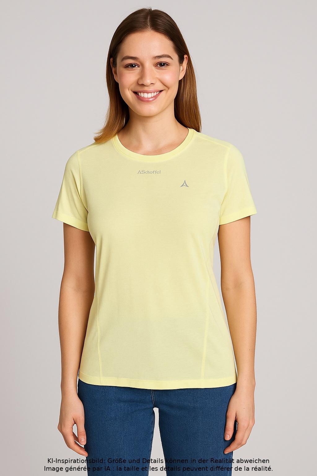 

Schöffel Damen T-Shirt, gelb, Gr. 40