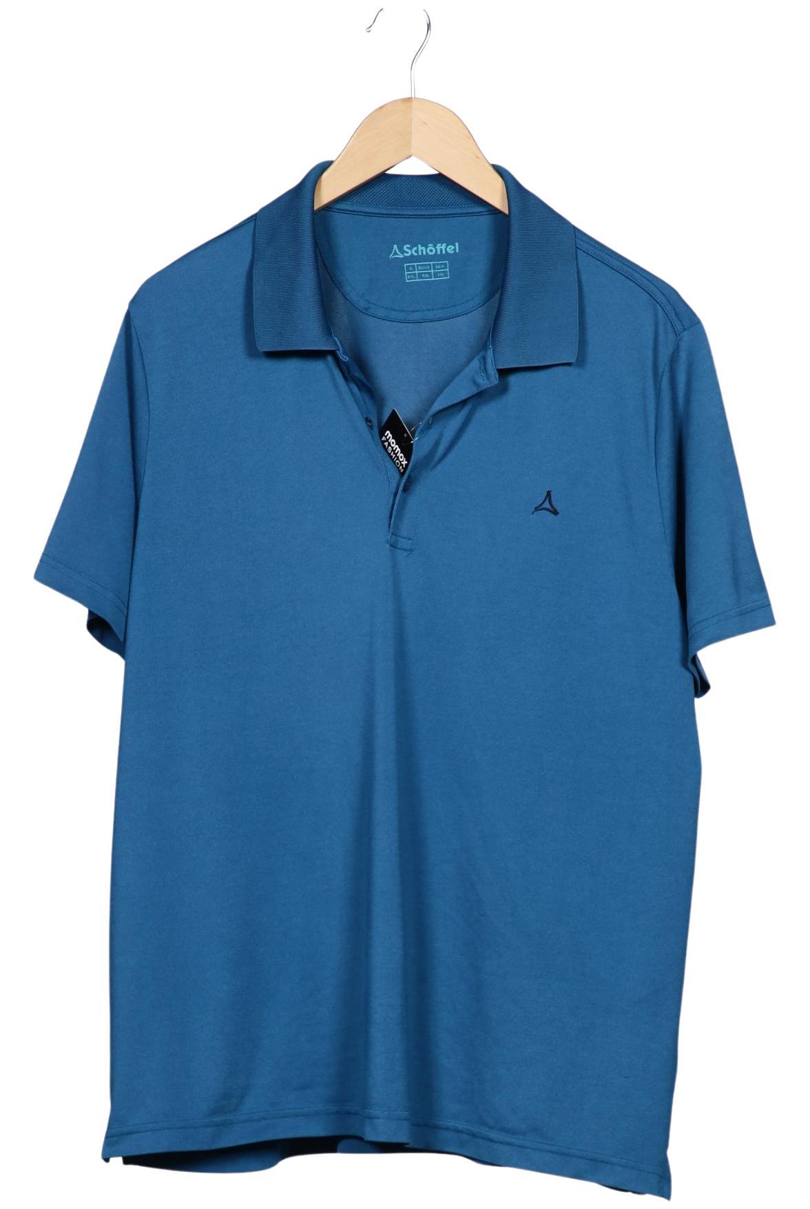 Thumbnail - Schöffel Herren Poloshirt, blau, Gr. 56