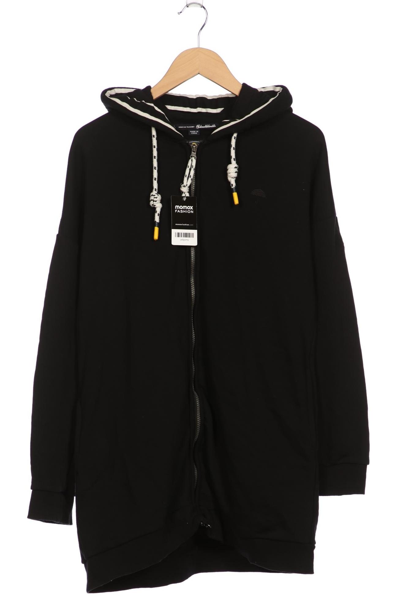 

Schmuddelwedda Damen Kapuzenpullover, schwarz, Gr. 44