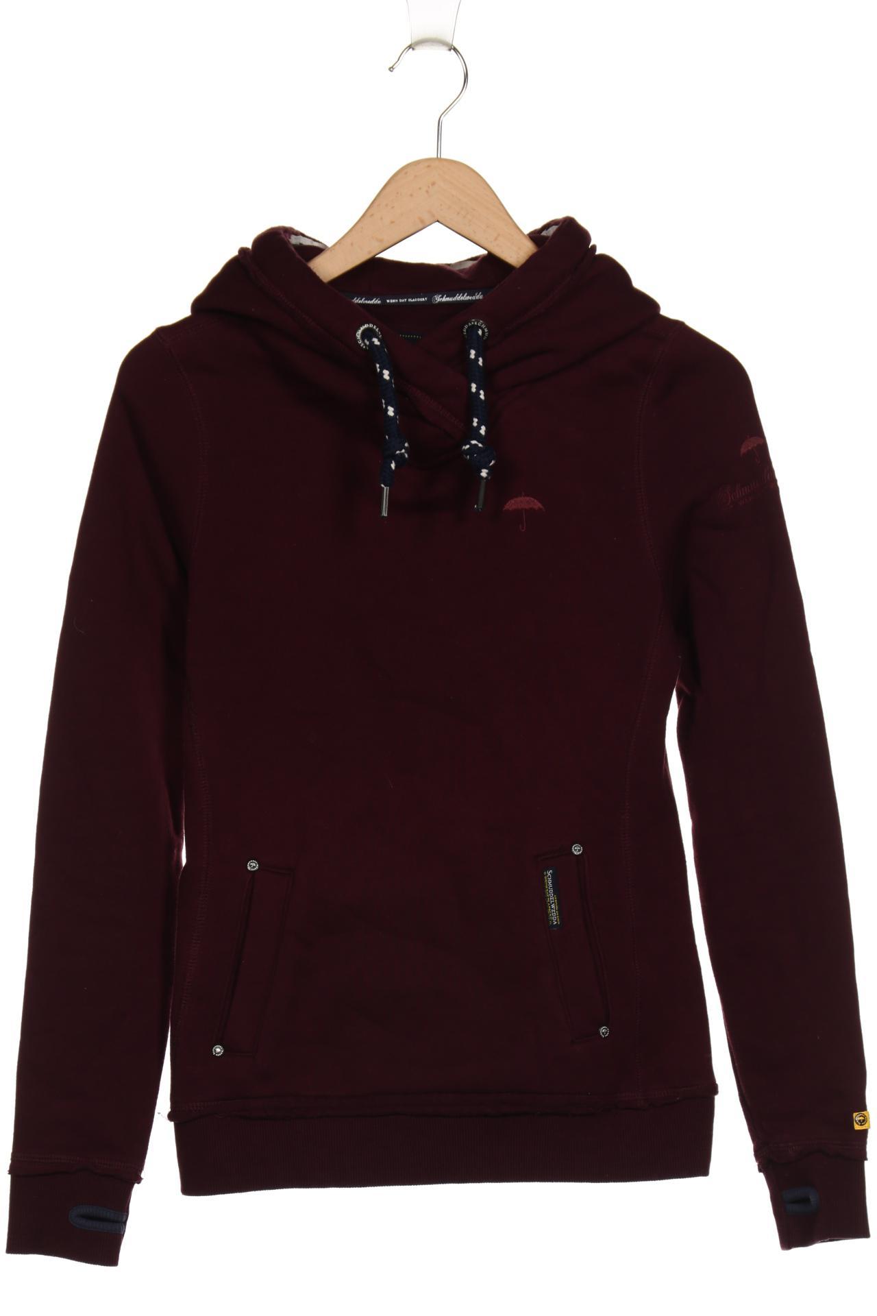 

Schmuddelwedda Damen Kapuzenpullover, bordeaux, Gr. 36