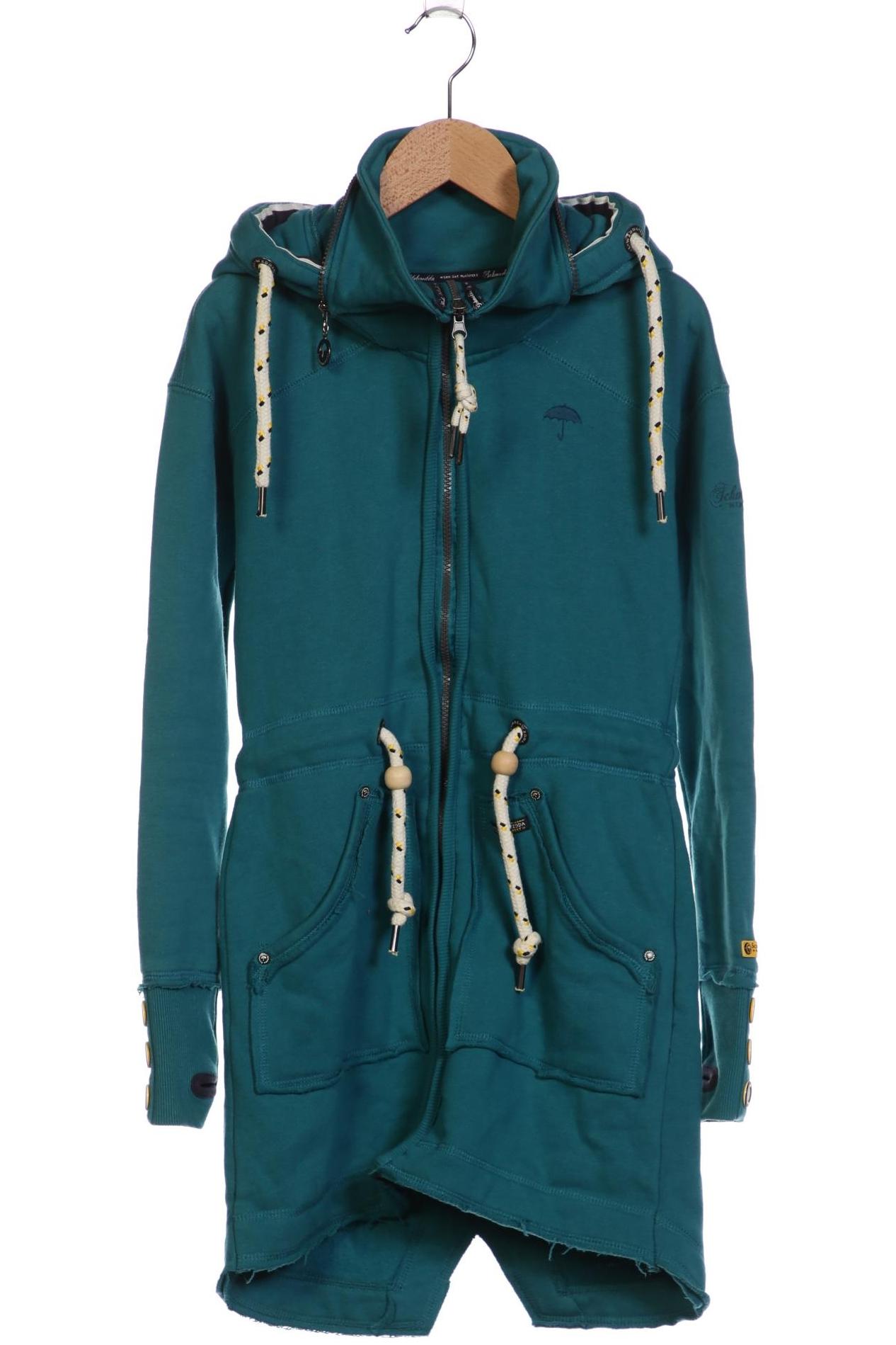 

Schmuddelwedda Damen Kapuzenpullover, türkis, Gr. 34