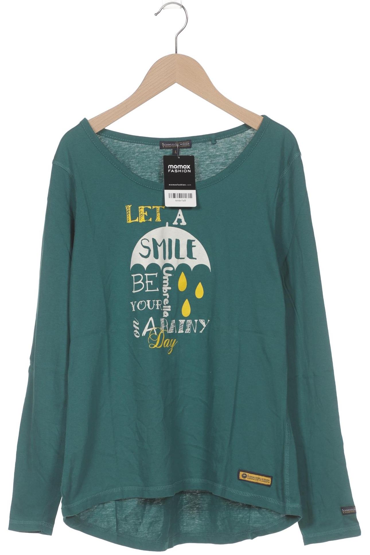 

Schmuddelwedda Damen Langarmshirt, grün, Gr. 42
