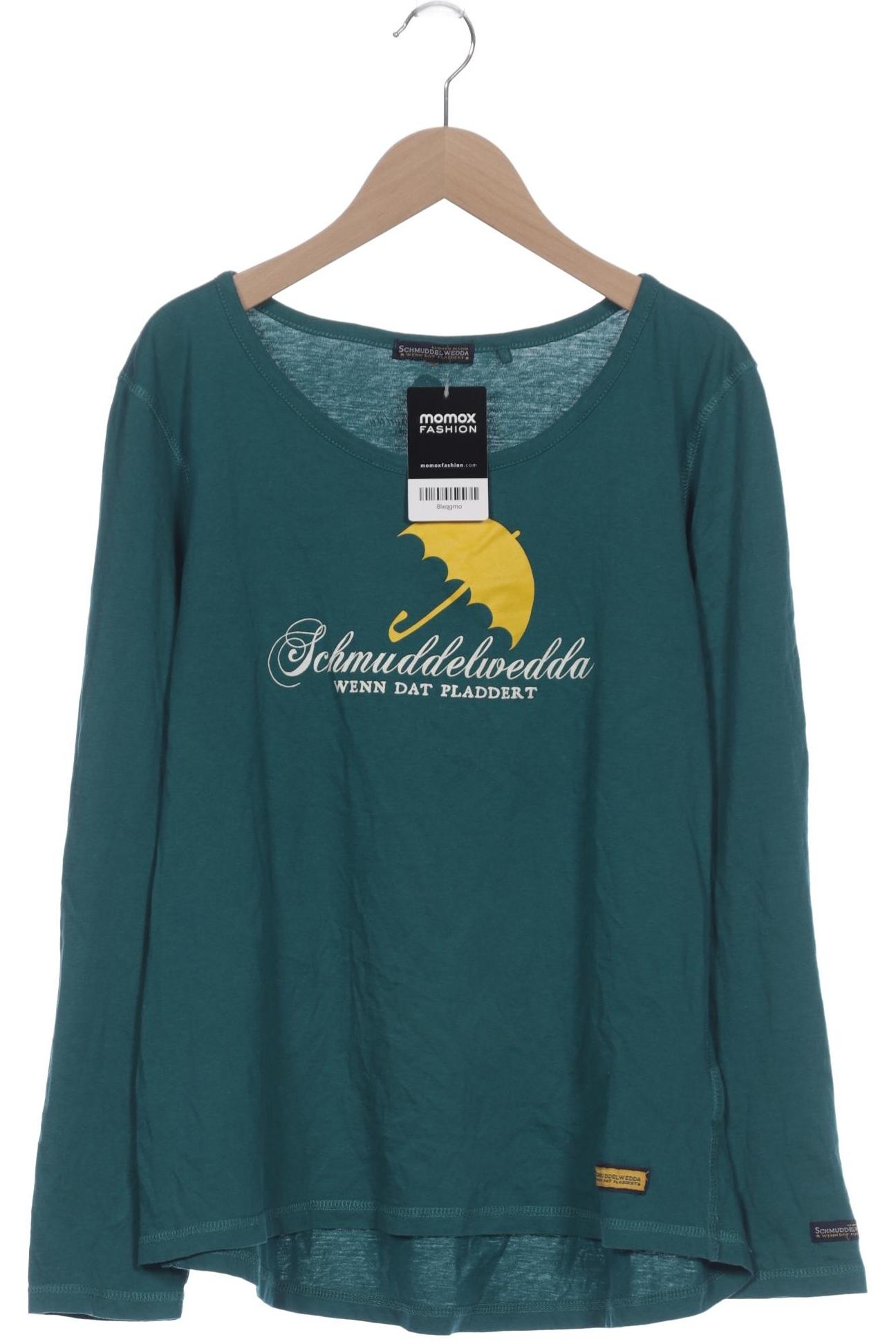 Thumbnail - Schmuddelwedda Damen Langarmshirt, grün, Gr. 42