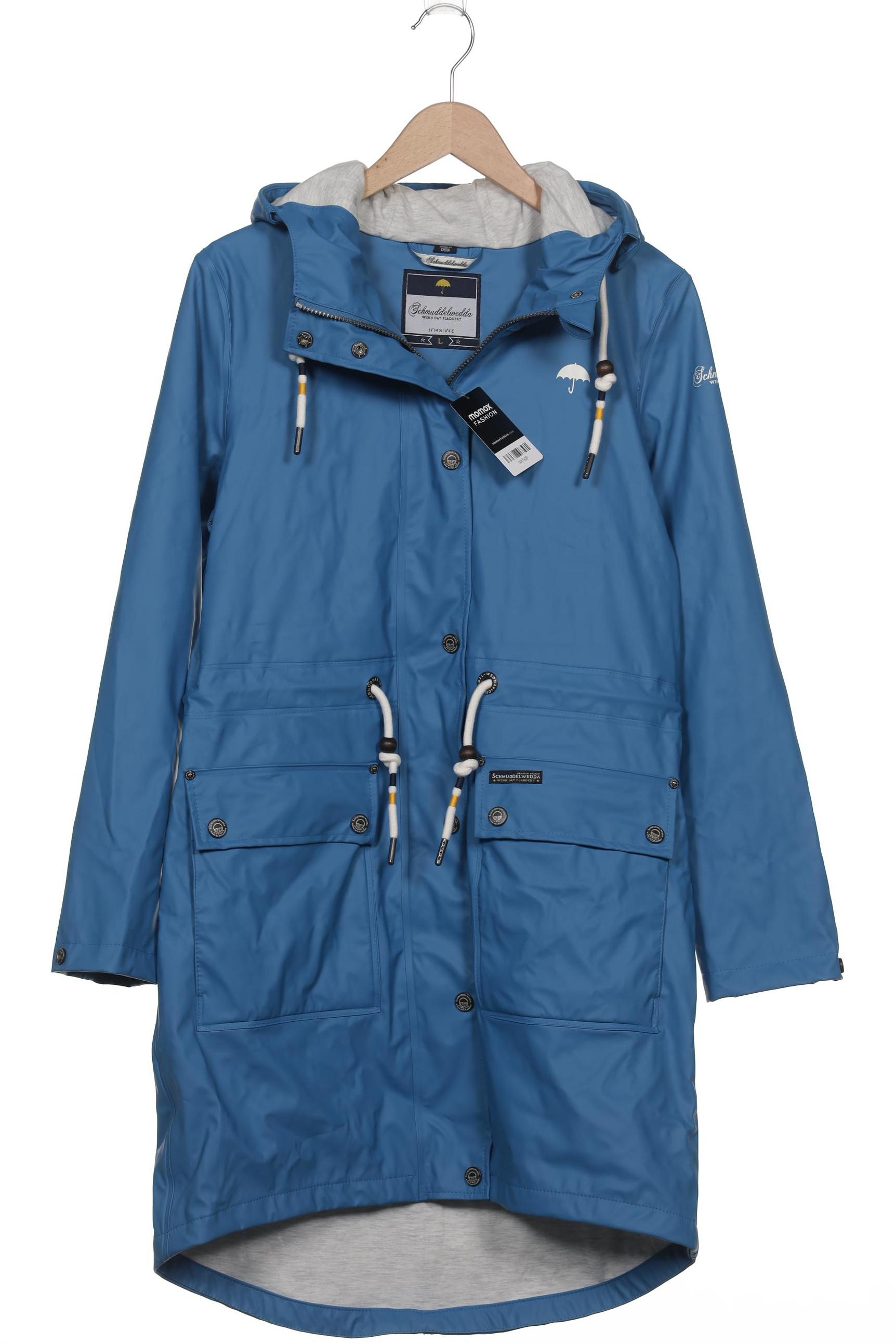 

Schmuddelwedda Damen Mantel, blau, Gr. 42