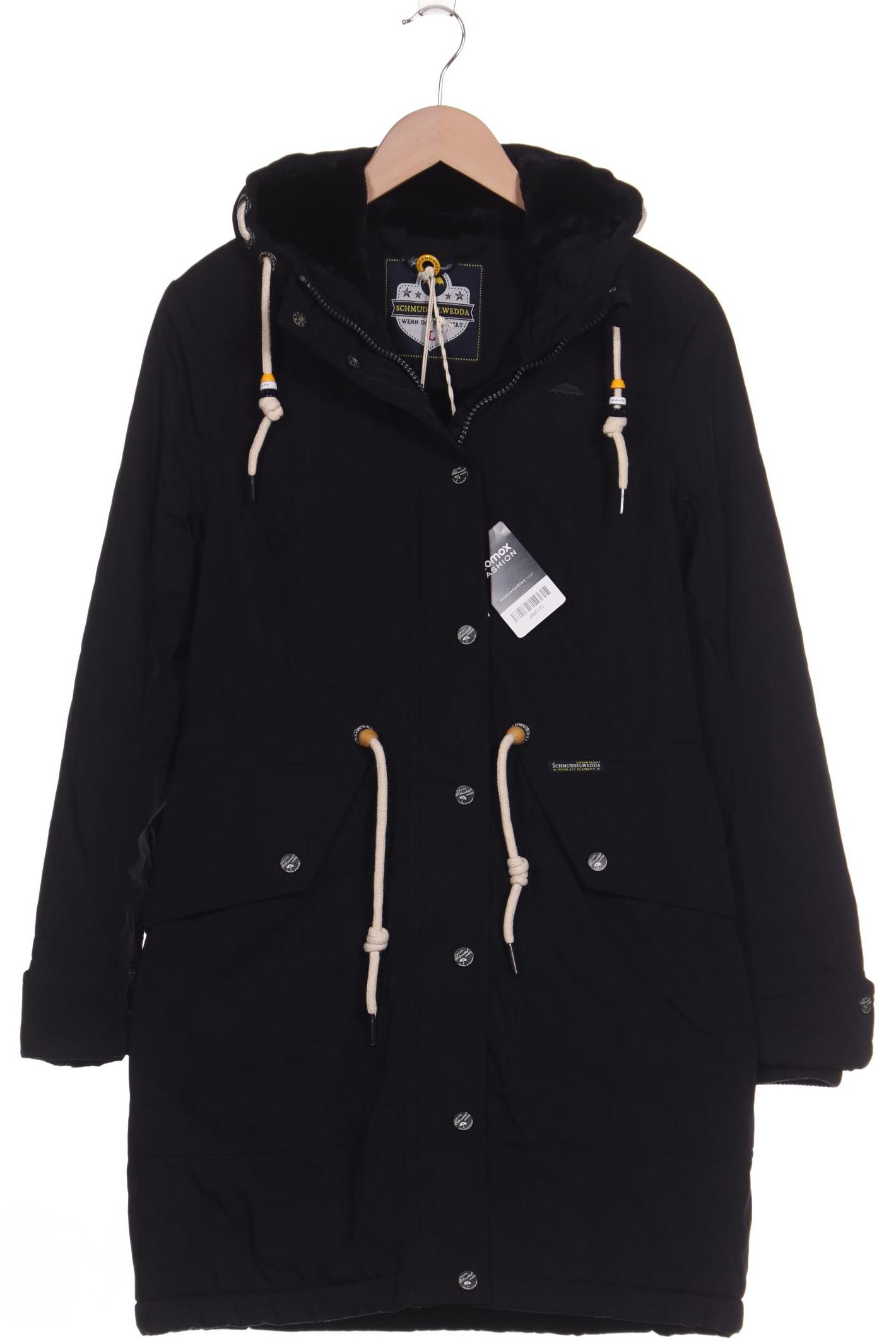 

Schmuddelwedda Damen Mantel, schwarz, Gr. 42