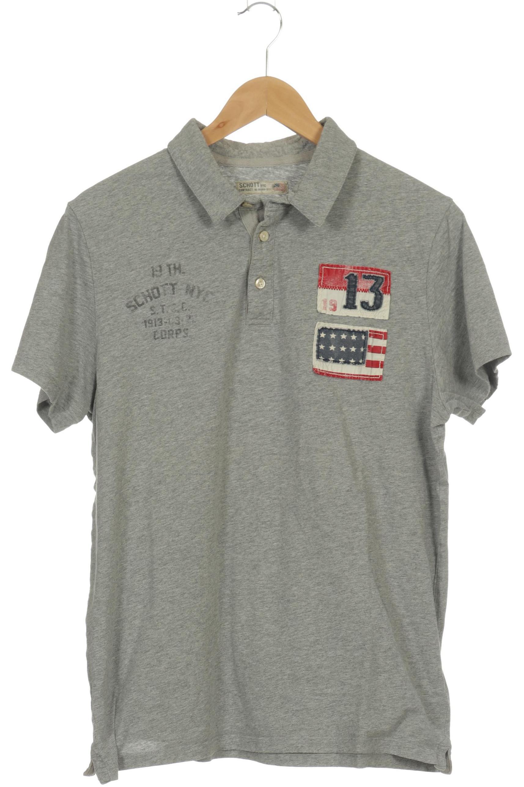 

Schott NYC Herren Poloshirt, grau, Gr.