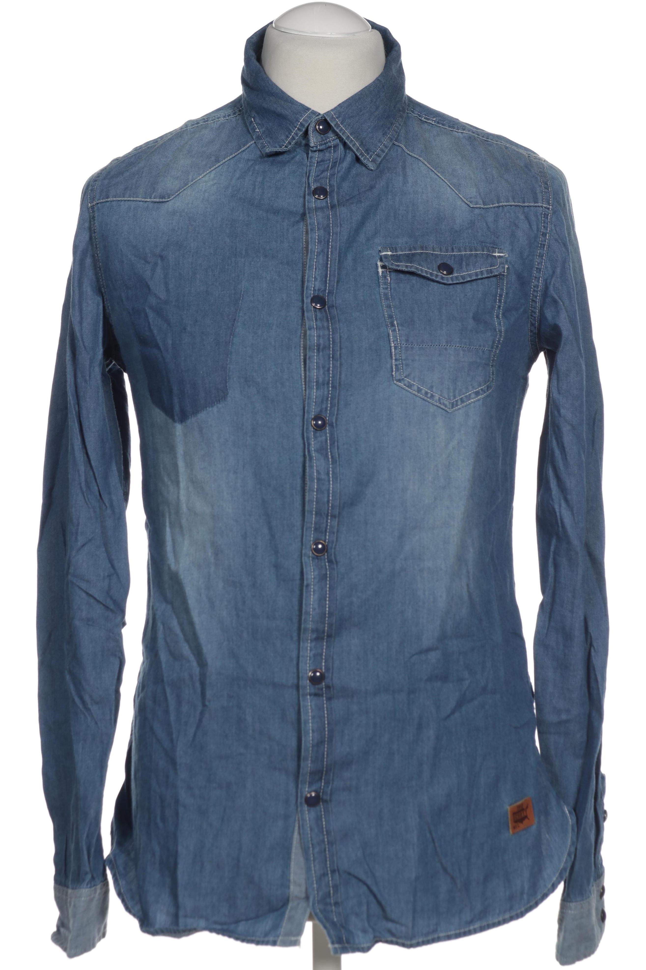 

Schott NYC Herren Hemd, blau, Gr. 48