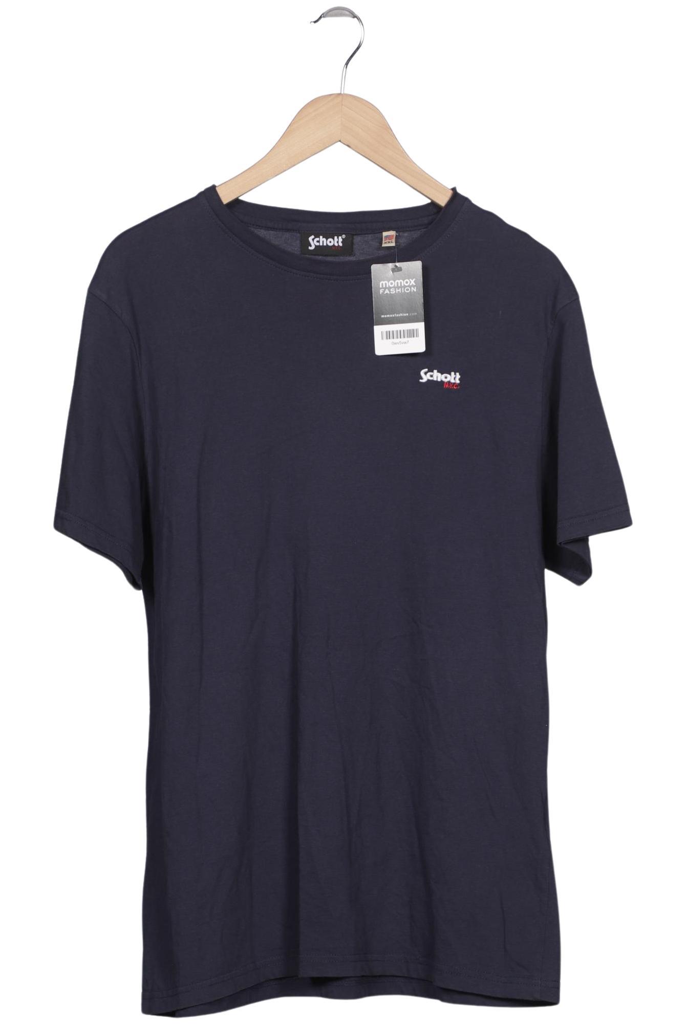 

Schott NYC Herren T-Shirt, marineblau, Gr. 56