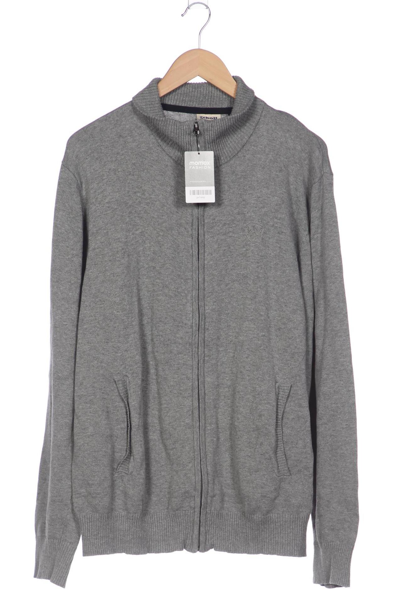 

Schott NYC Herren Strickjacke, grau, Gr. 56