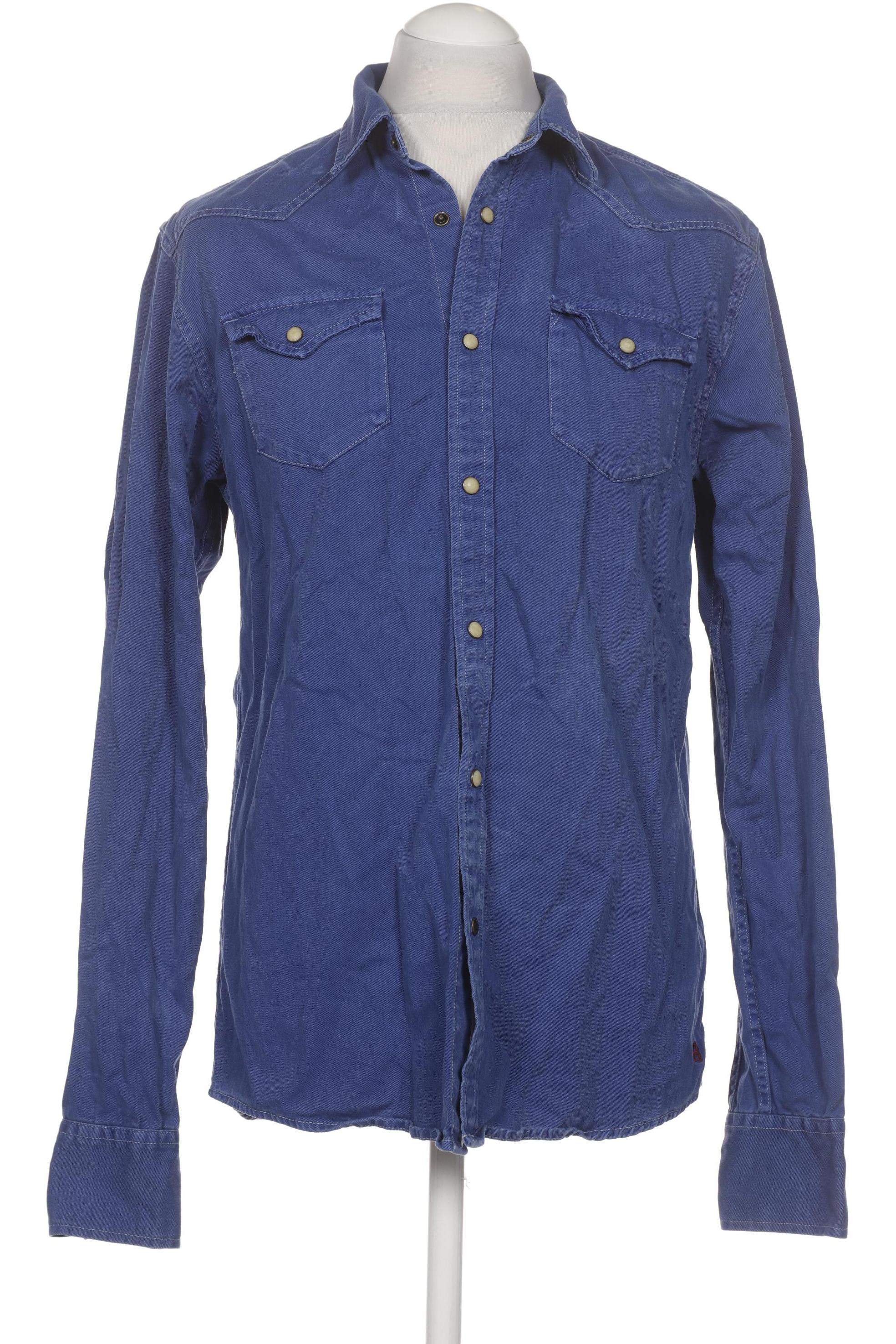 

Scotch & Soda Herren Hemd, blau, Gr. 52