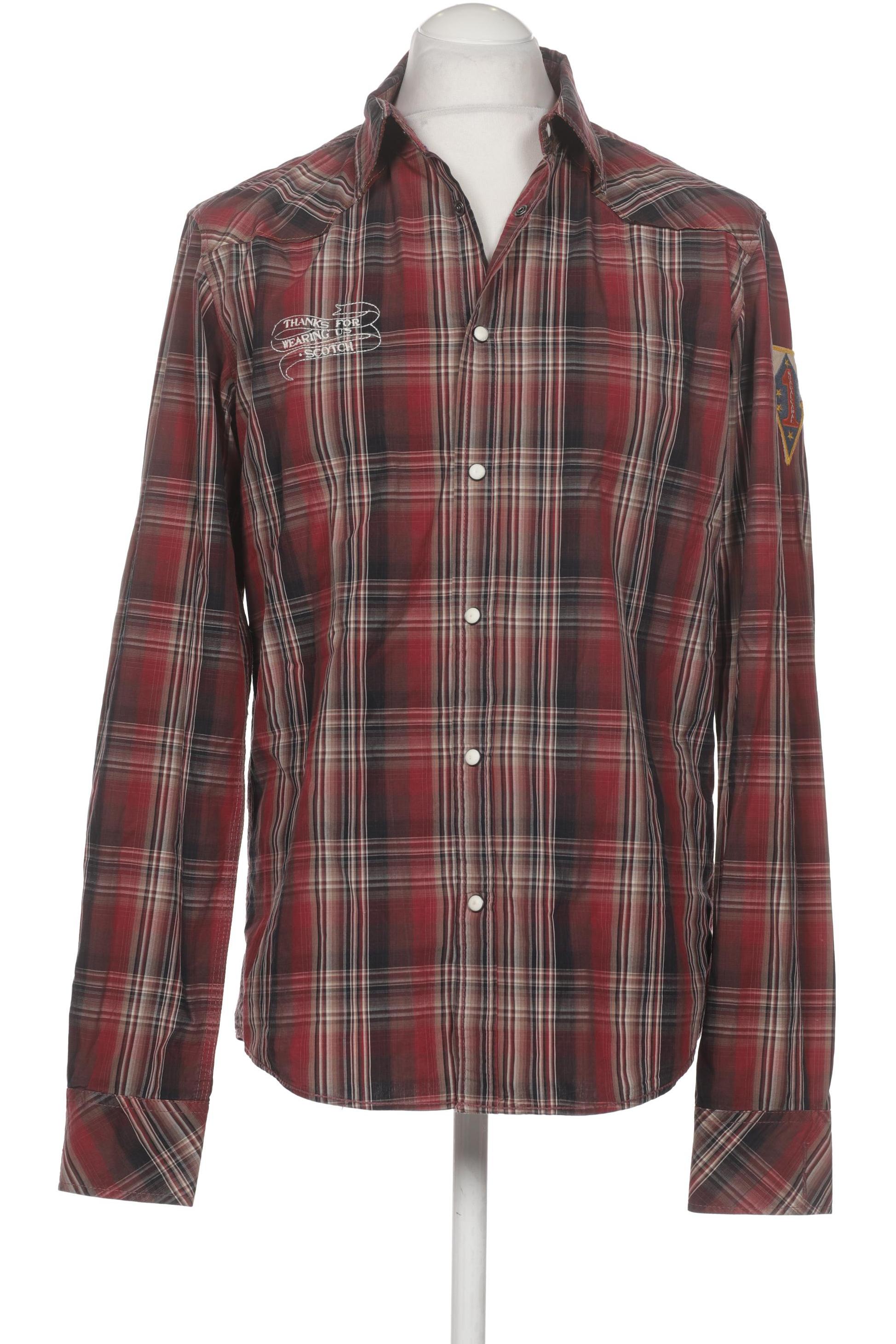 

Scotch & Soda Herren Hemd, bordeaux, Gr. 52