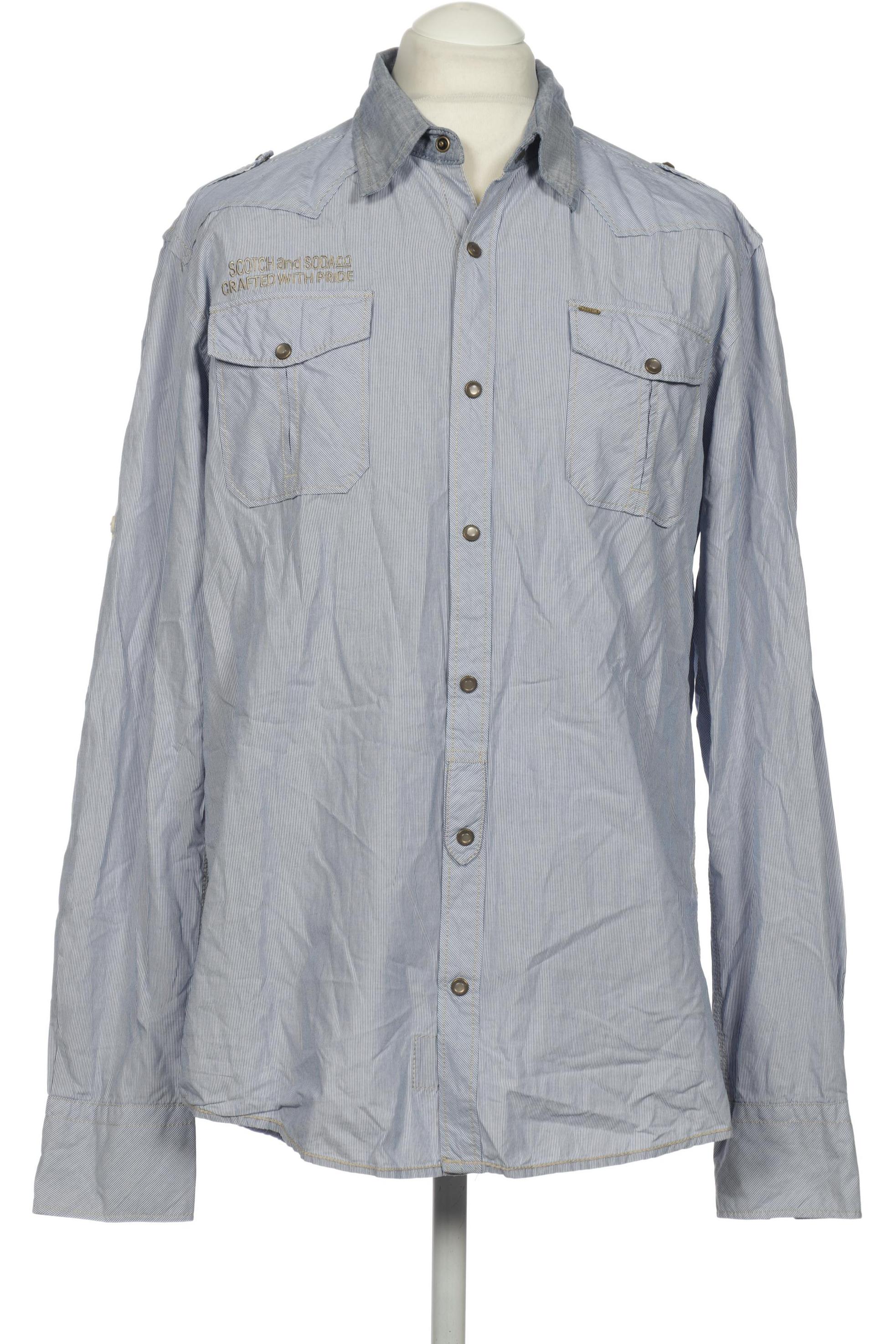 

Scotch & Soda Herren Hemd, blau
