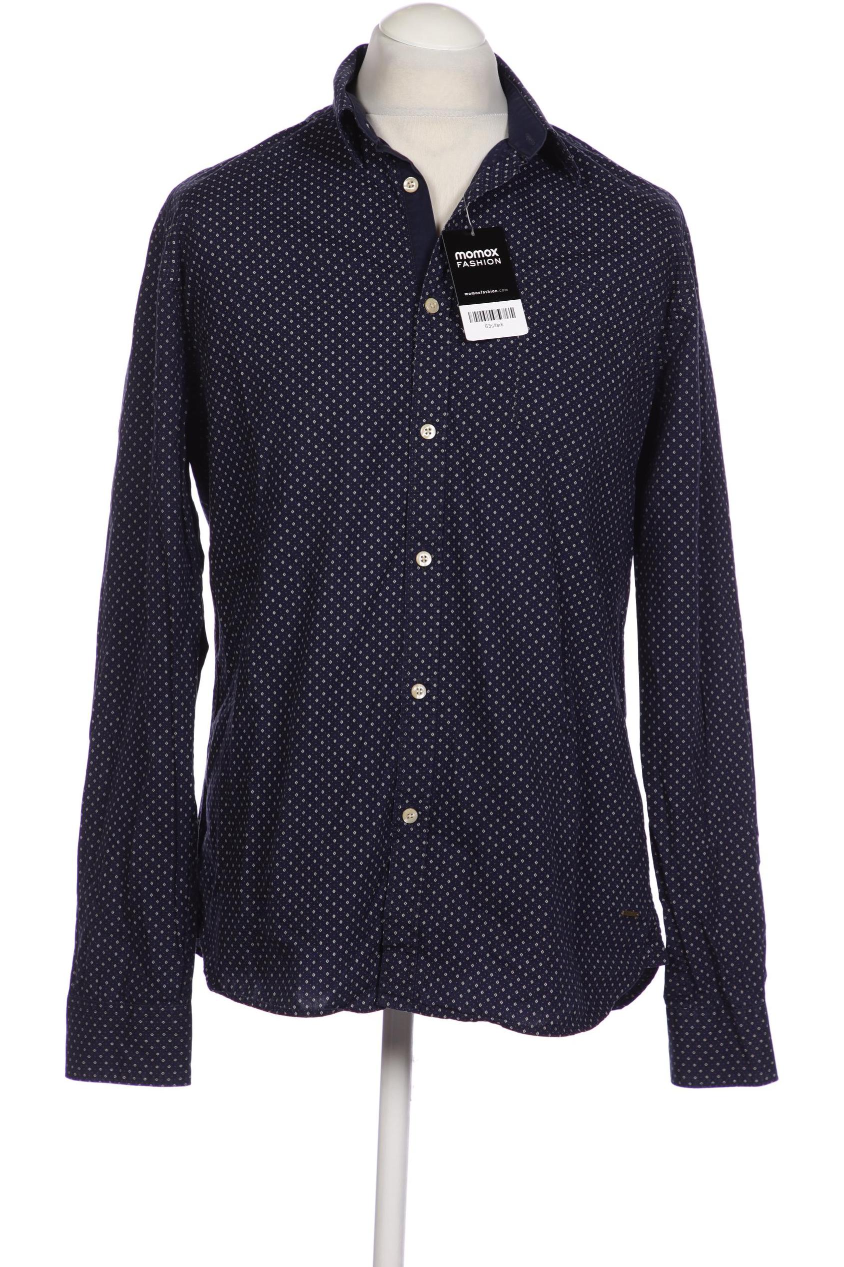 

Scotch & Soda Herren Hemd, marineblau, Gr. 52