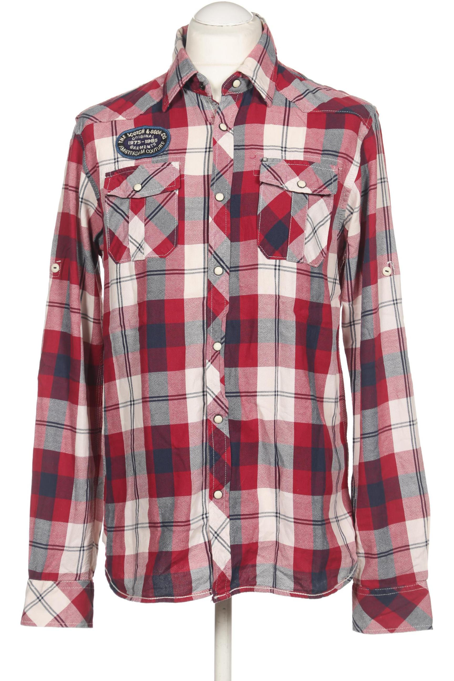 

Scotch & Soda Herren Hemd, bordeaux, Gr. 52