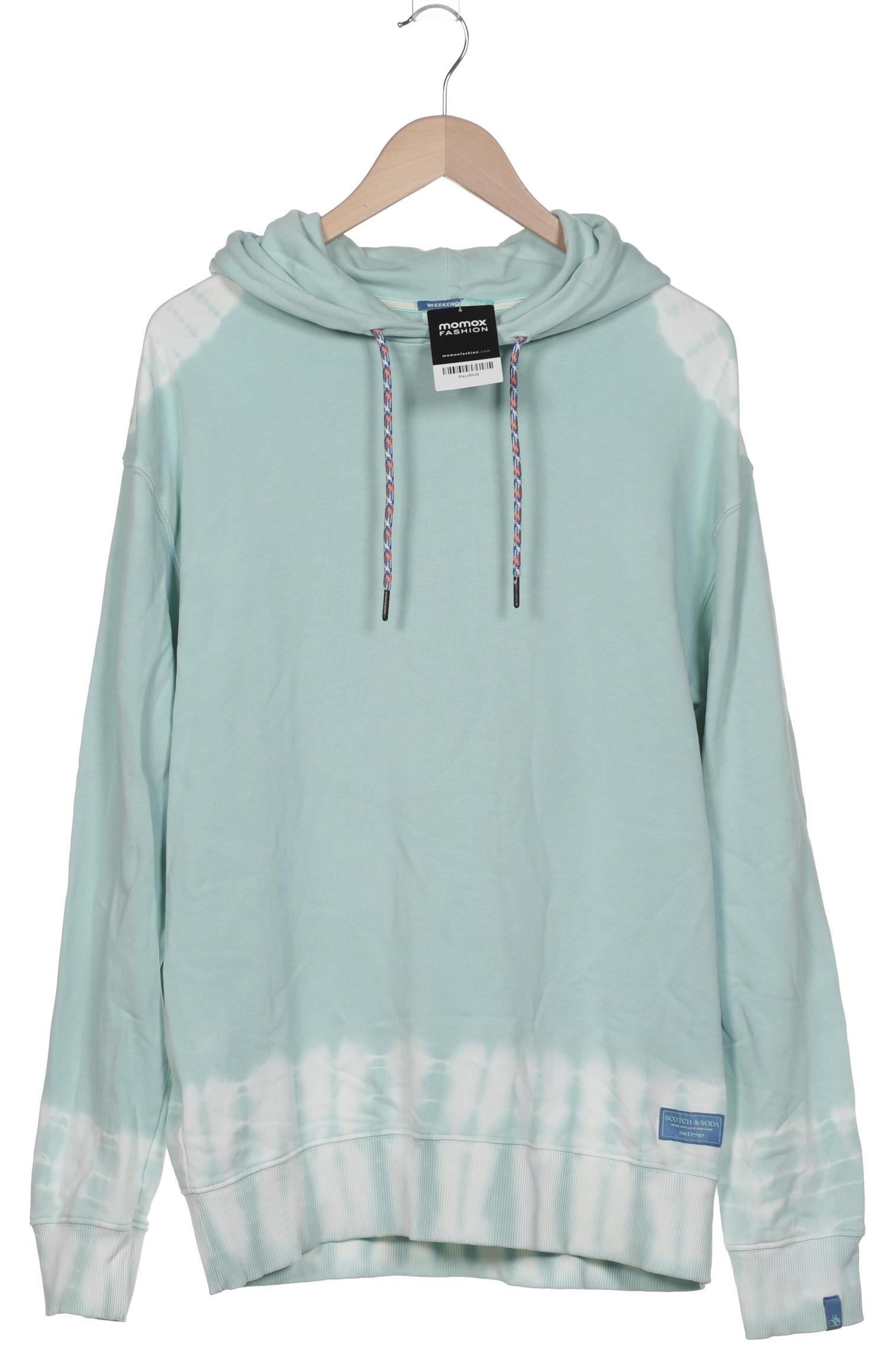 

Scotch & Soda Herren Kapuzenpullover, türkis, Gr. 48