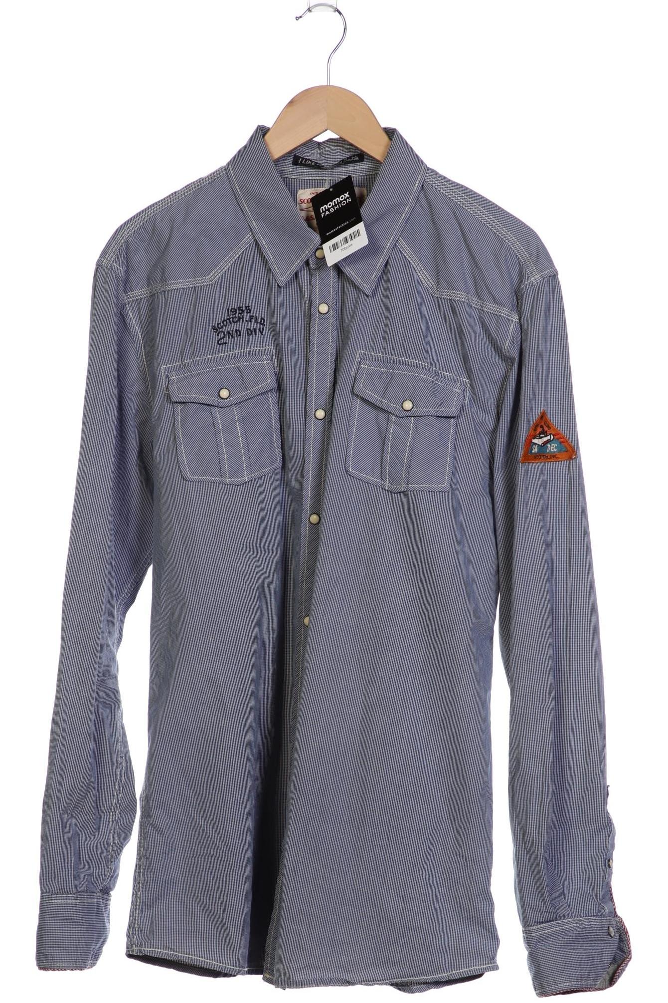

Scotch & Soda Herren Hemd, blau, Gr. 56