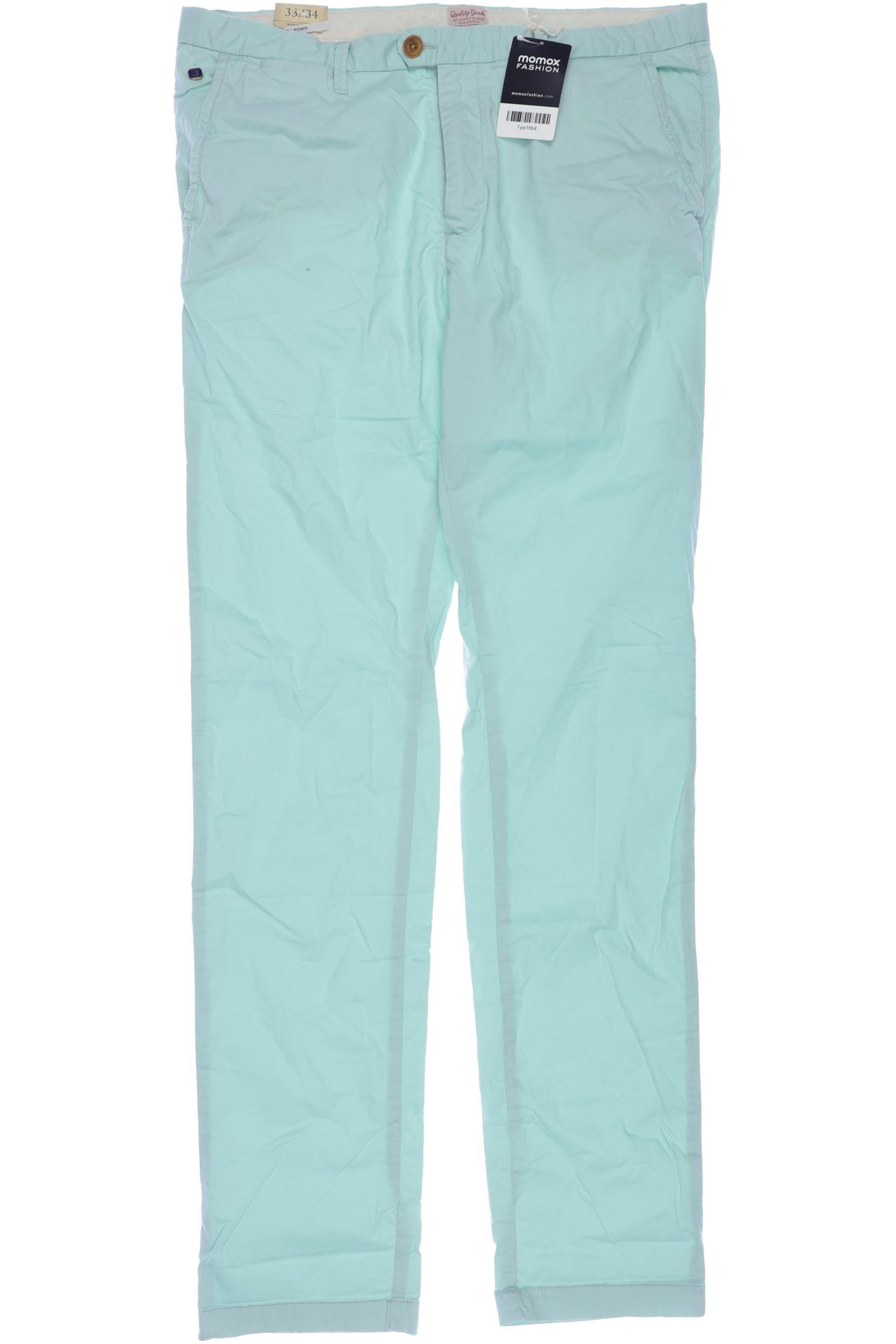 

Scotch & Soda Herren Stoffhose, türkis, Gr. 33
