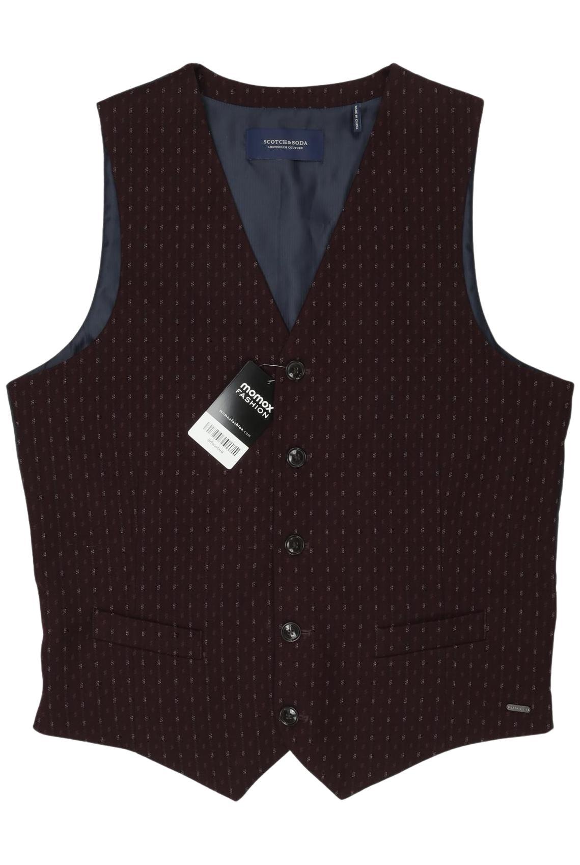 

Scotch & Soda Herren Weste, bordeaux, Gr. 48