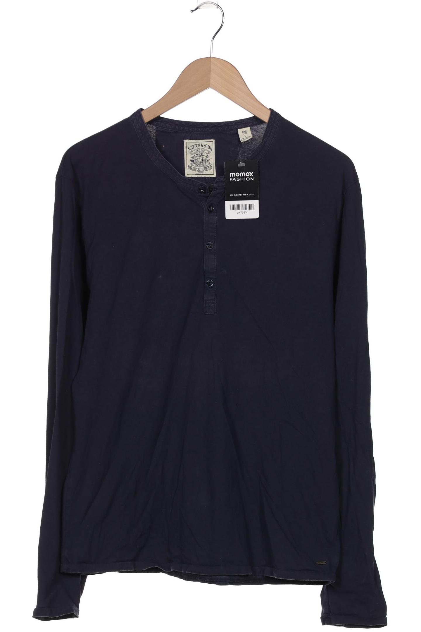 

Scotch & Soda Herren Langarmshirt, marineblau, Gr. 52