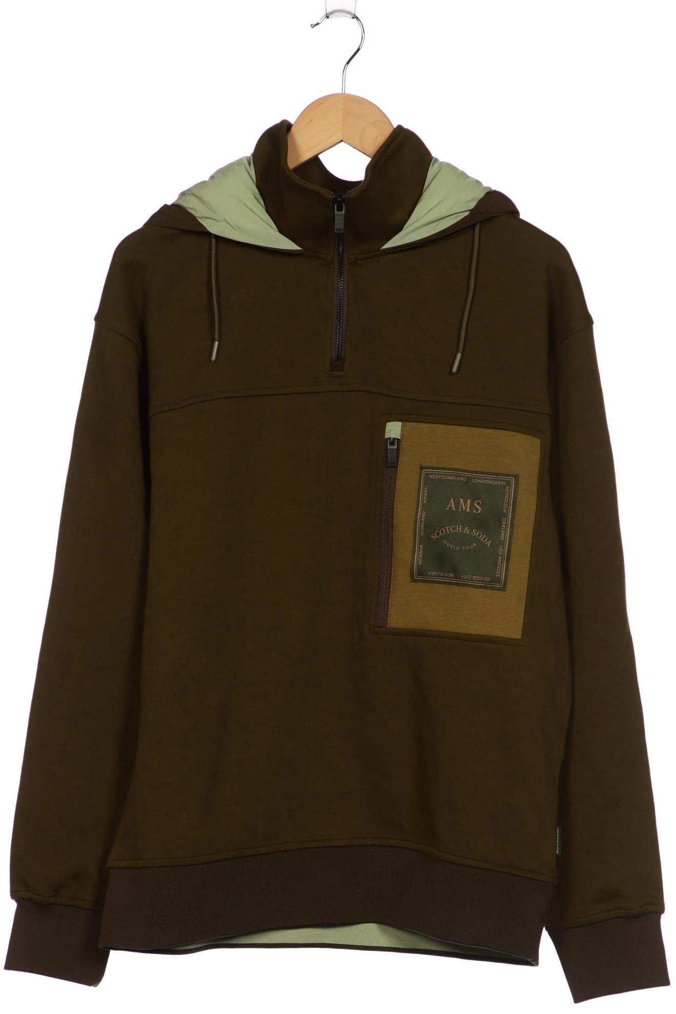 

Scotch & Soda Herren Kapuzenpullover, grün, Gr. 52