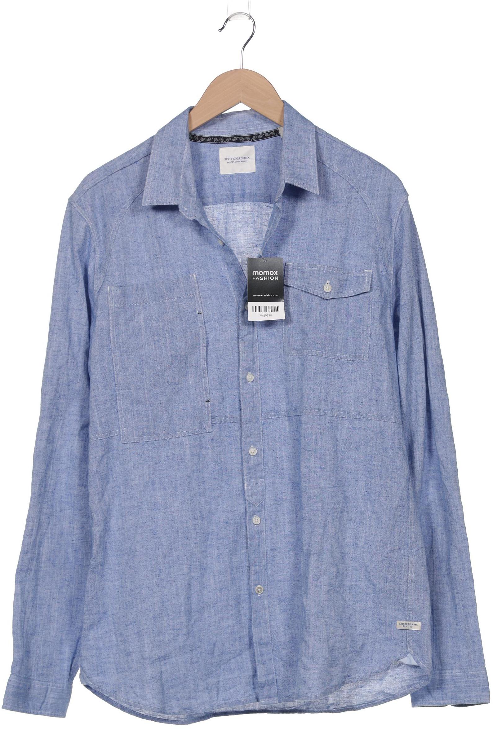 

Scotch & Soda Herren Hemd, blau, Gr. 54